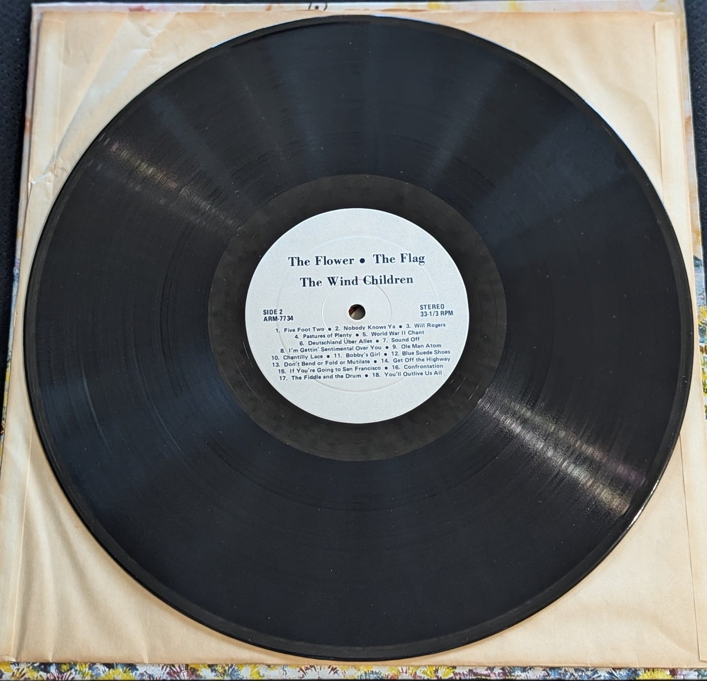THE WIND CHILDREN The Flower The Flag LP Vinyl Record ARM-7734 (VG Vinyl, VG Sleeve)