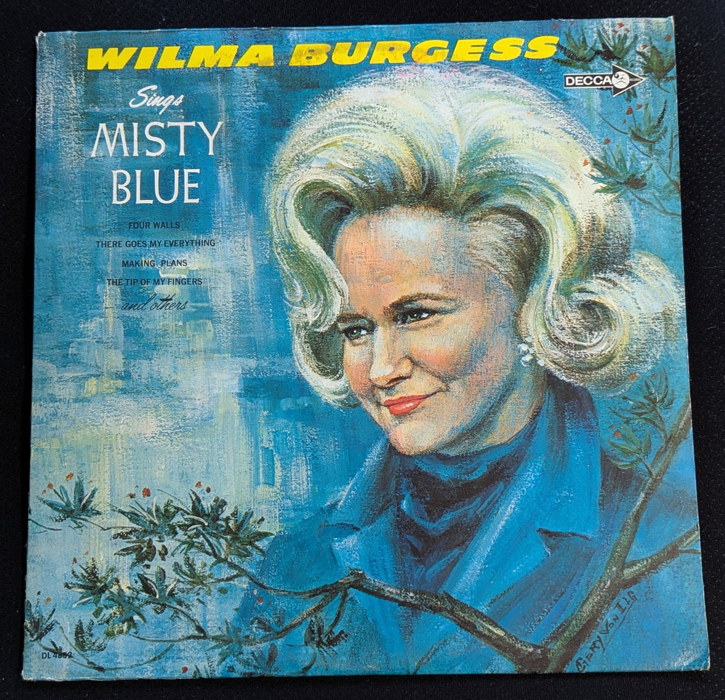 WILMA BURGESS Sings Misty Blue LO Vinyl Record 1967 Decca DL 4852 Country (VG Vinyl, VG Sleeve)