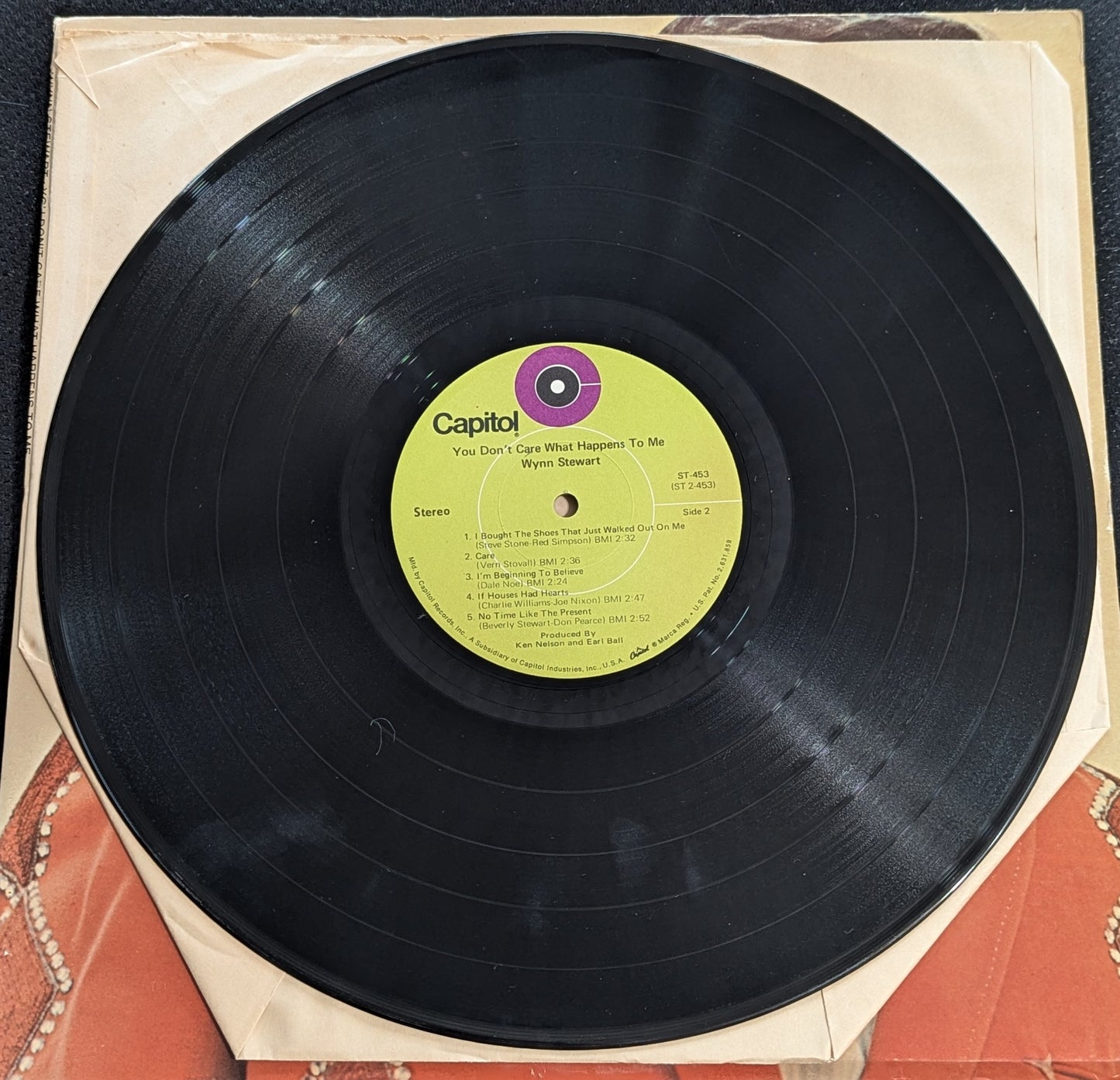 WYNN STEWART You Don't Care What Happens To Me LP Vinyl Record 1970 ST-453 (VG Vinyl, VG Sleeve)