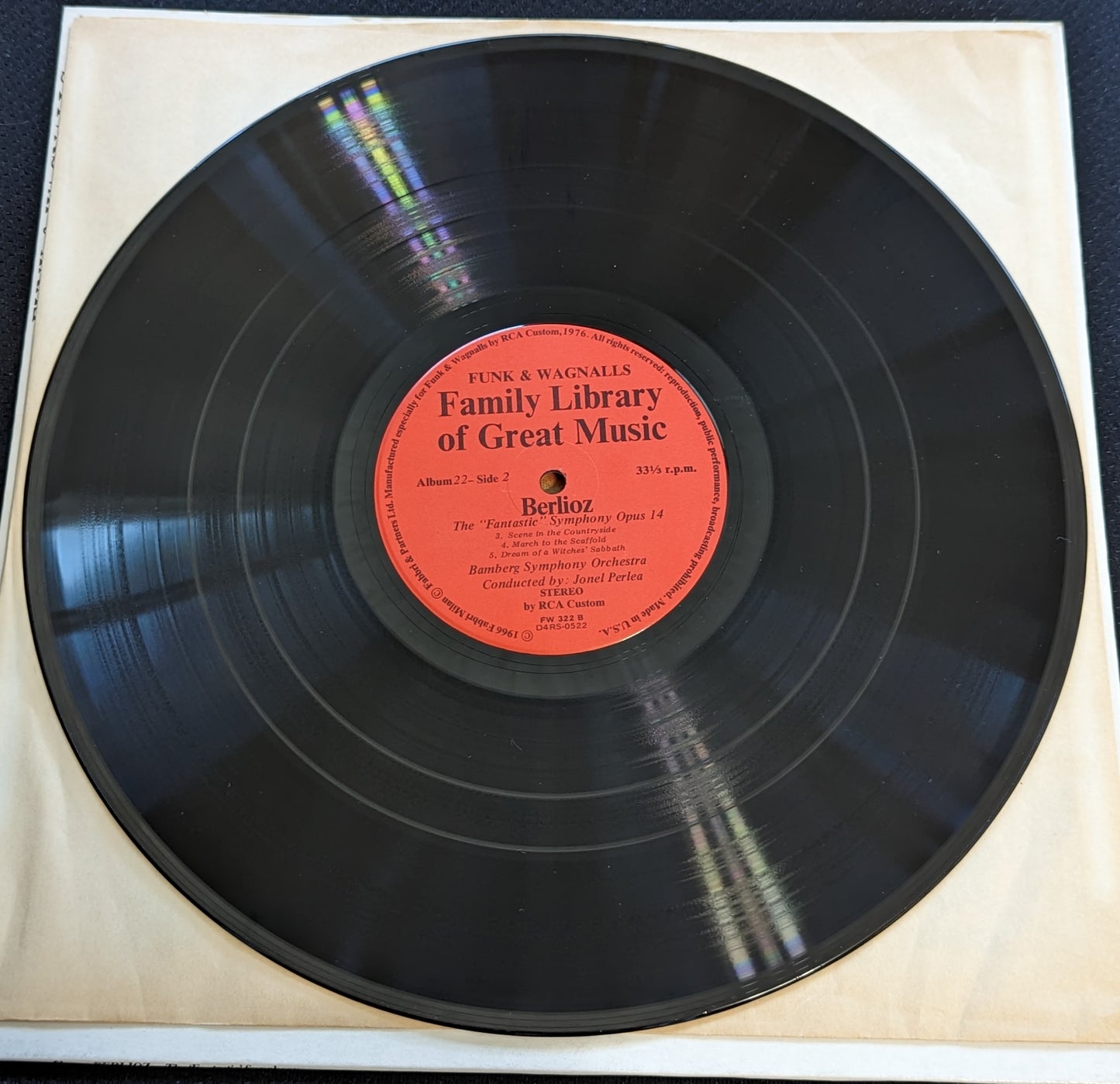 BERLIOZ The Fantastic Symphony Family Library of Great Music RCA Custom FW-322 (VG Vinyl, VG+ Sleeve)