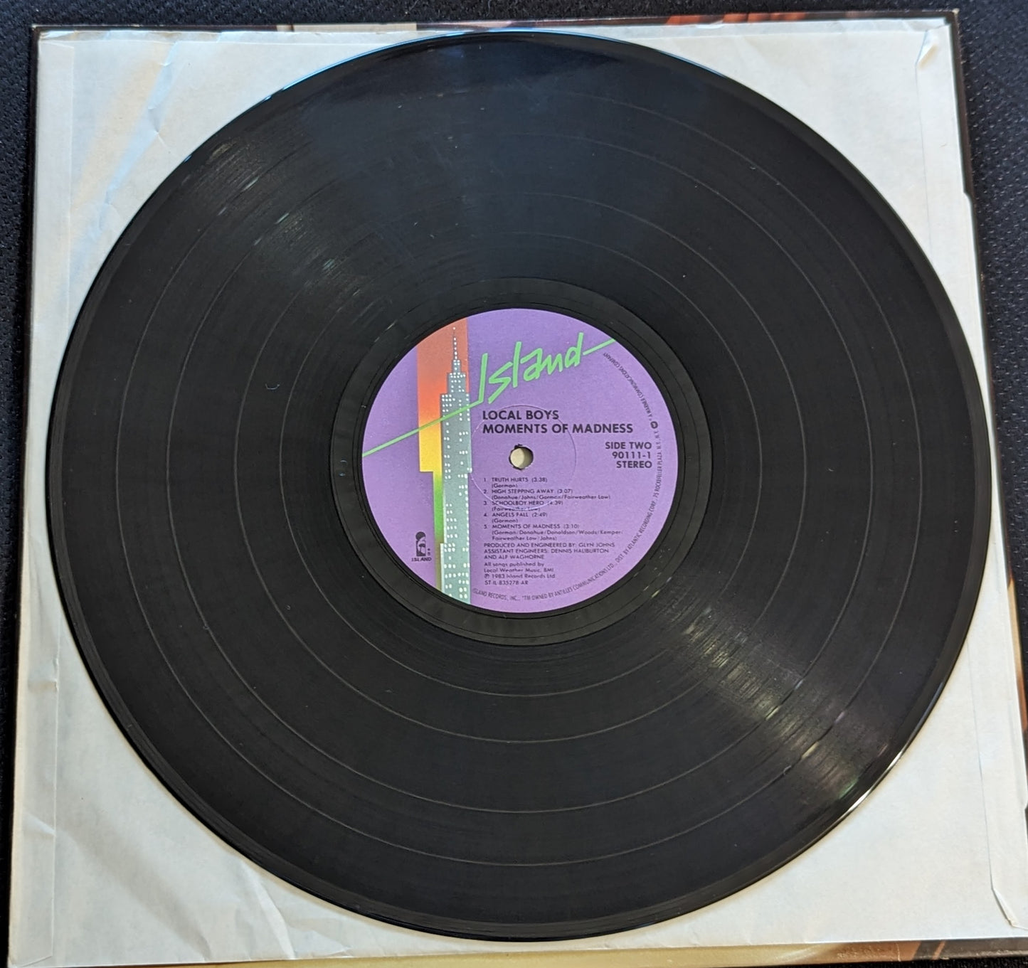 THE LOCAL BOYS Moments Of Madness LP Vinyl Record 1983 Island 90111-1 PROMO (VG+ Vinyl, VG+ Sleeve)