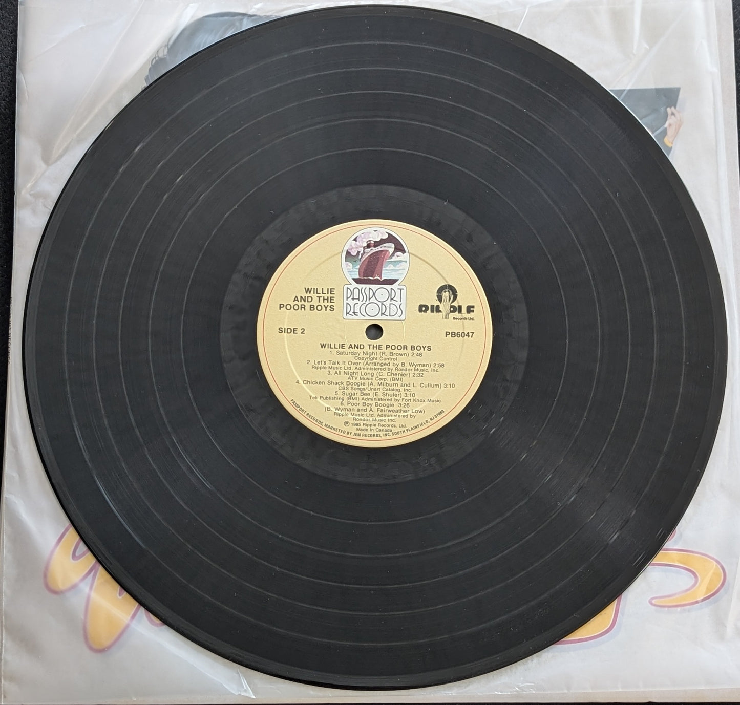 WILLIE AND THE POOR BOYS Self Titled LP Vinyl Record 1985 PB6047 (VG+ Vinyl, VG Sleeve)