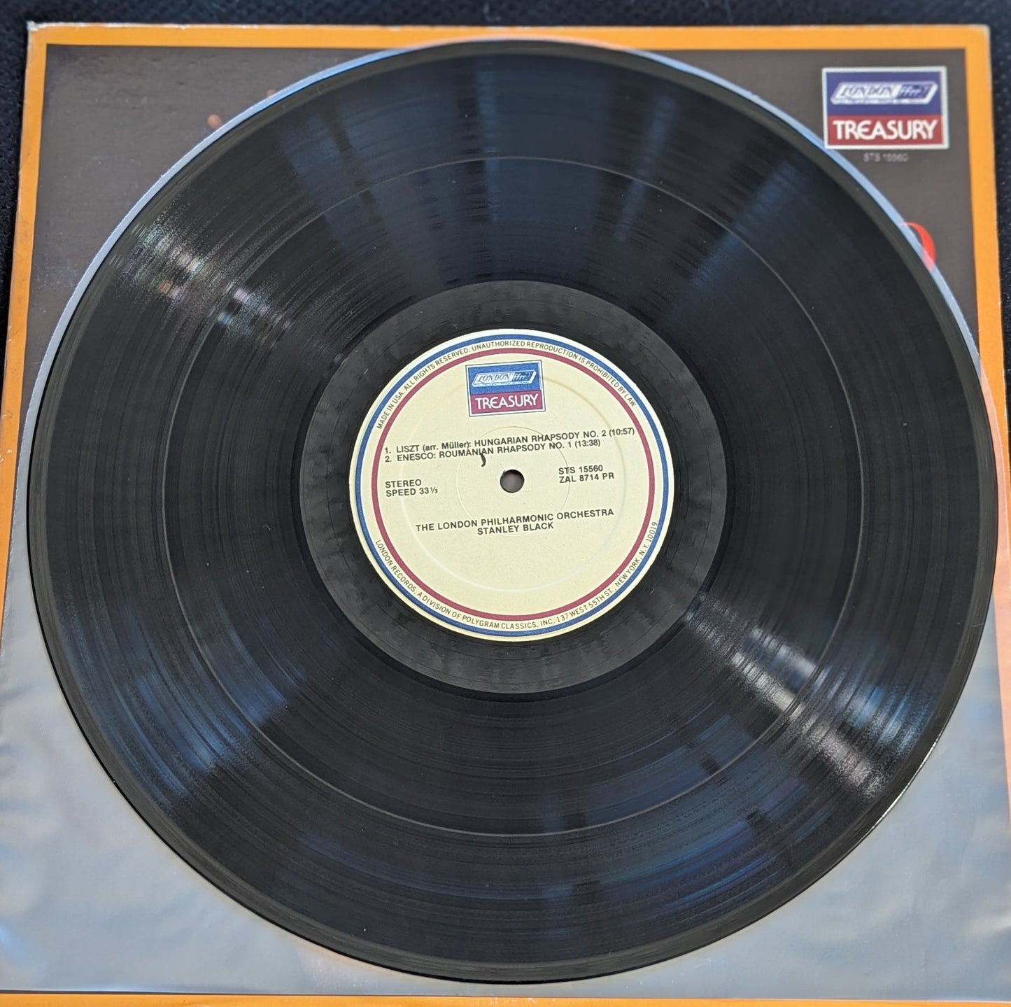 RAVEL Bolero CHABRIER Espana LISZT ENESCO STANLEY BLACK LP VINYL RECORD STS15560 (VG Vinyl, VG Sleeve)