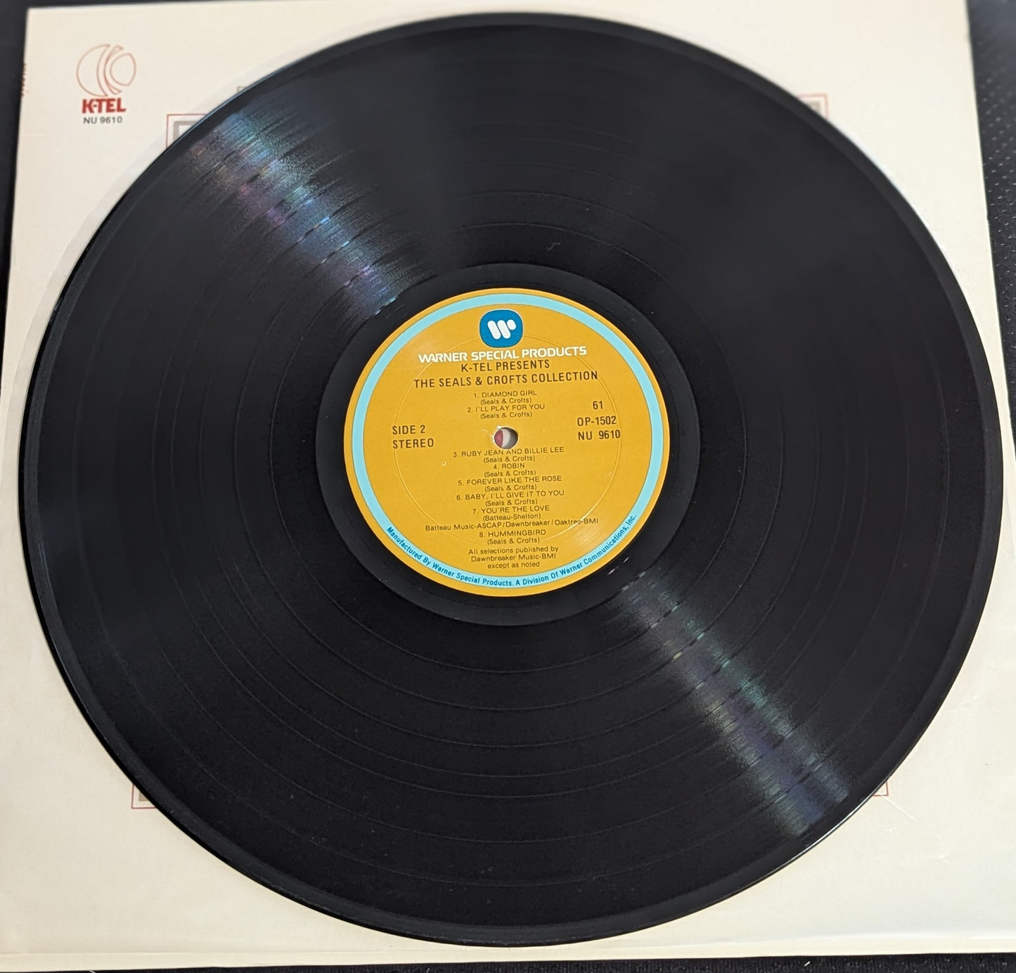 Seals & Crofts Collection LP Vinyl Record 1979 KTEL NU 9610 Original Hits (VG Vinyl, VG+ Sleeve)