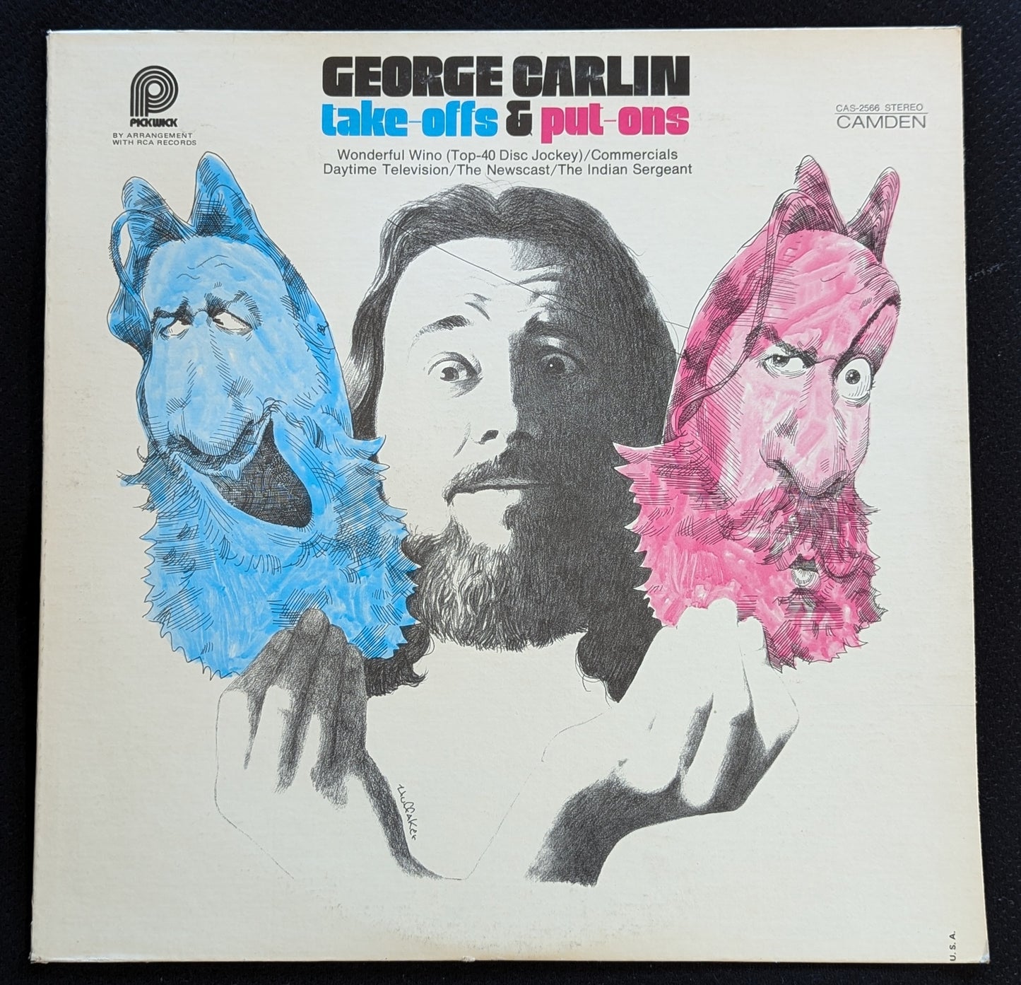 GEORGE CARLIN Take Offs And Put Ons LP Vinyl Record Pickwick CAS-2566 (VG+ Vinyl, VG Sleeve)