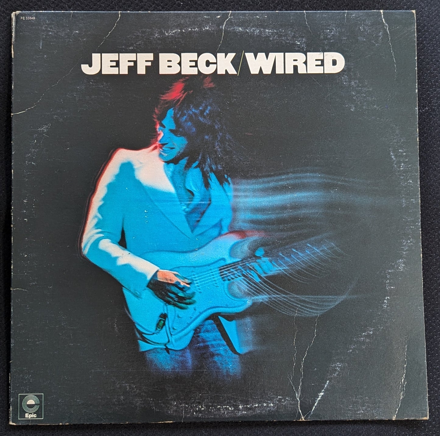 JEFF BECK Wired LP Vinyl Record 1976 EPIC PE 33849 Jazz Rock ( VG Vinyl, G+ Sleeve)