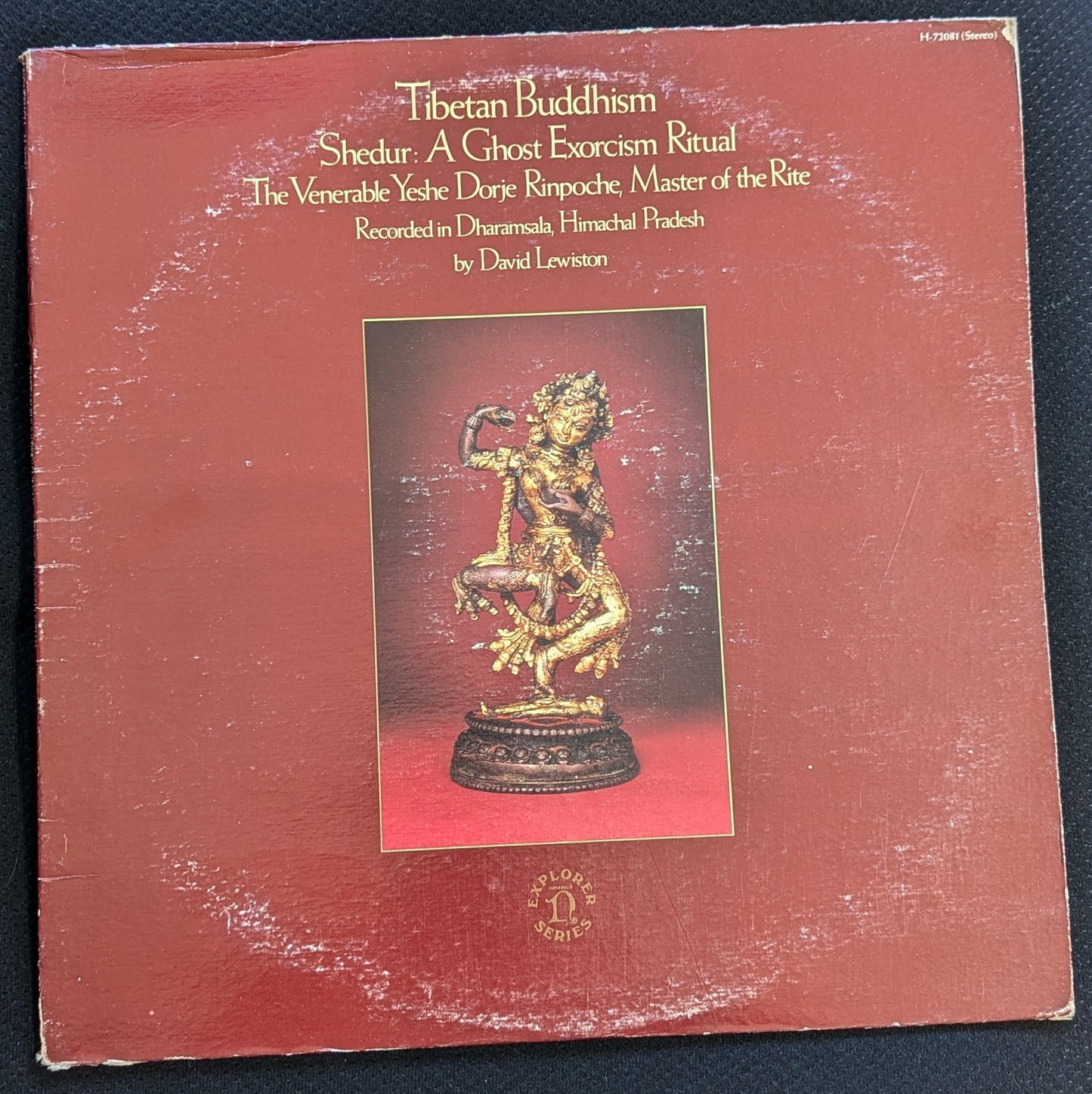 Tibetan Buddhism Shedur A Ghost Exorcism Ritual LP Vinyl Record 1978 Nonesuch (VG Vinyl, G+ Sleeve)