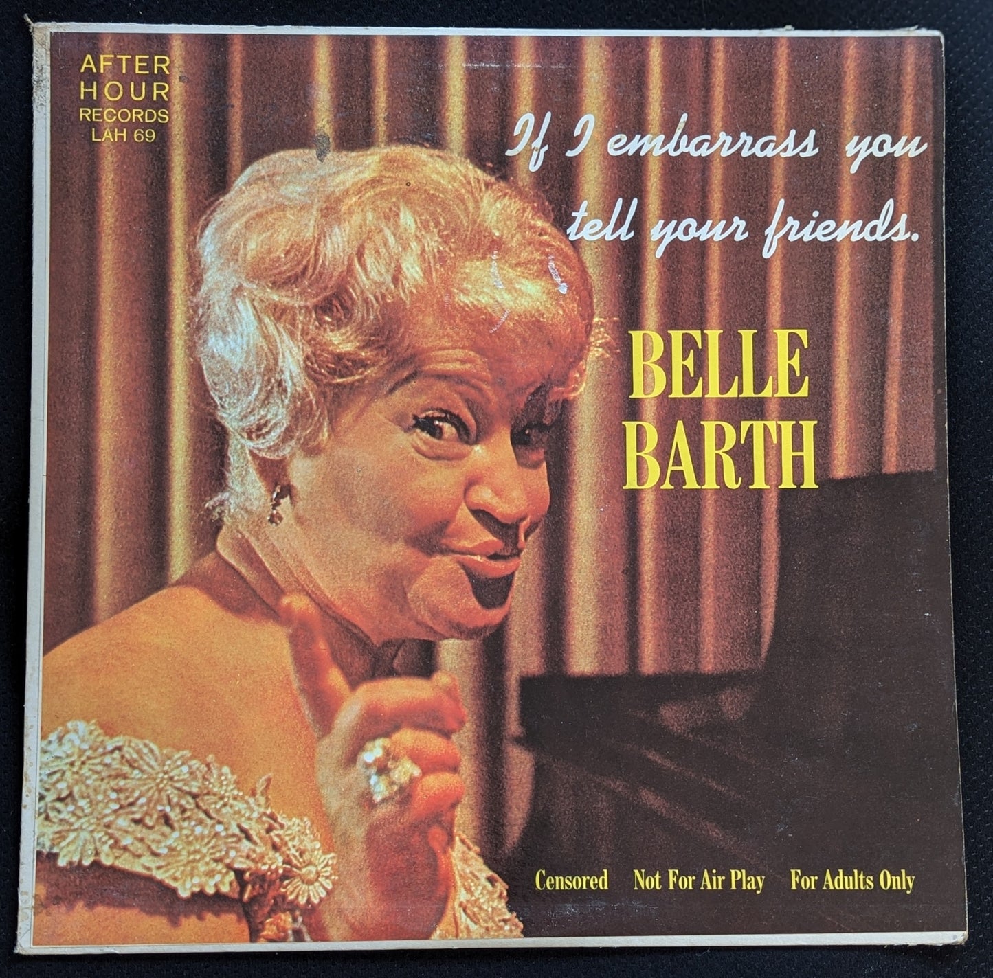 BELLE BARTH If I Embarrass You Tell Your Friends LP Vinyl Record 1960 LAH 69 (VG Vinyl, G+ Sleeve)