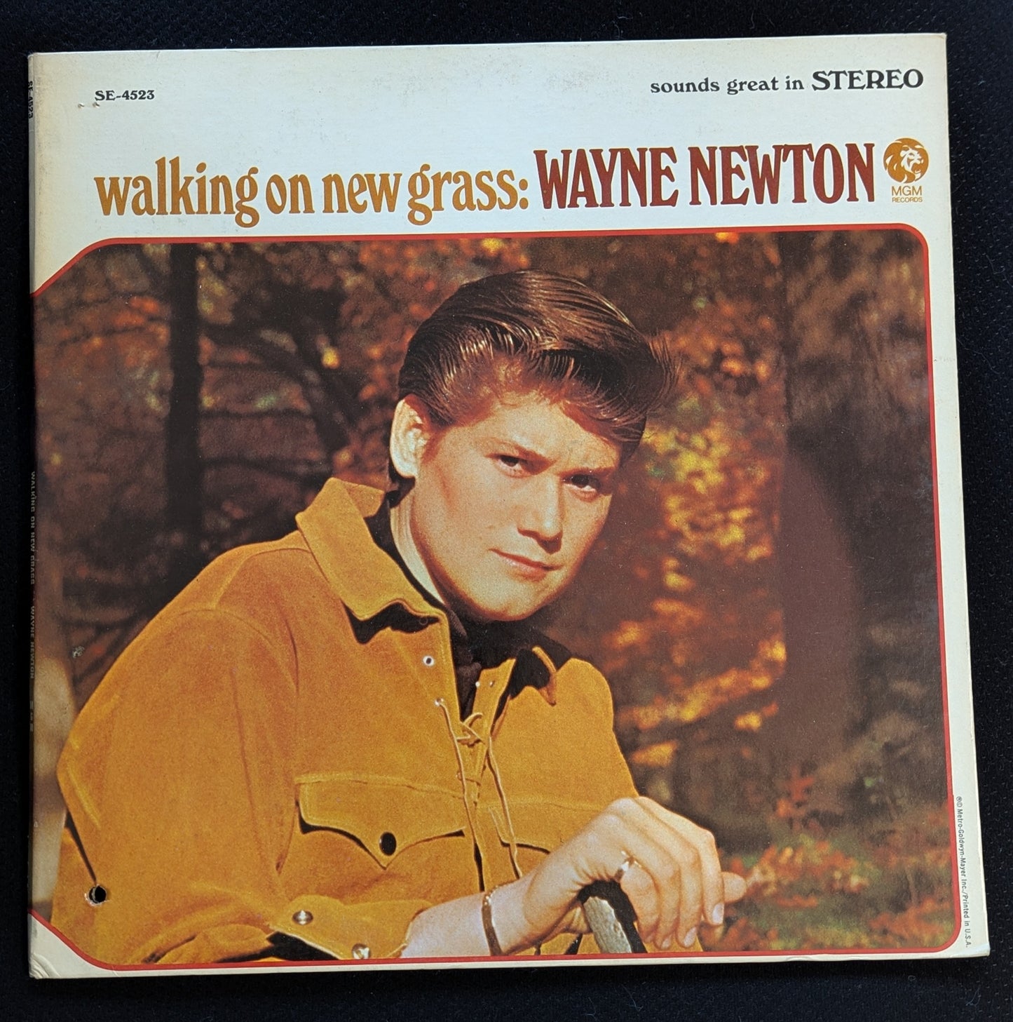 WAYNE NEWTON Walking On New Grass LP Vinyl Record 1968 MGM SE-4523 (VG Vinyl, VG Sleeve)