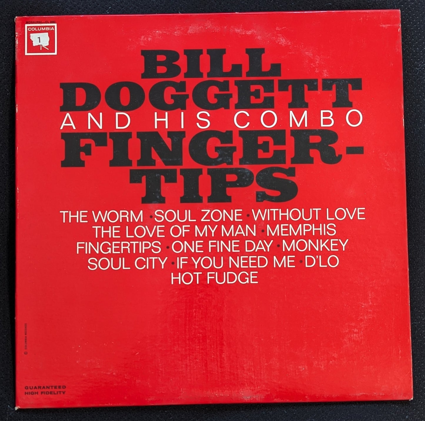 BILL DOGGETT AND HIS COMBO Fingertips LP Vinyl Record Columbia CL 2082 (VG Vinyl, VG+ Sleeve)