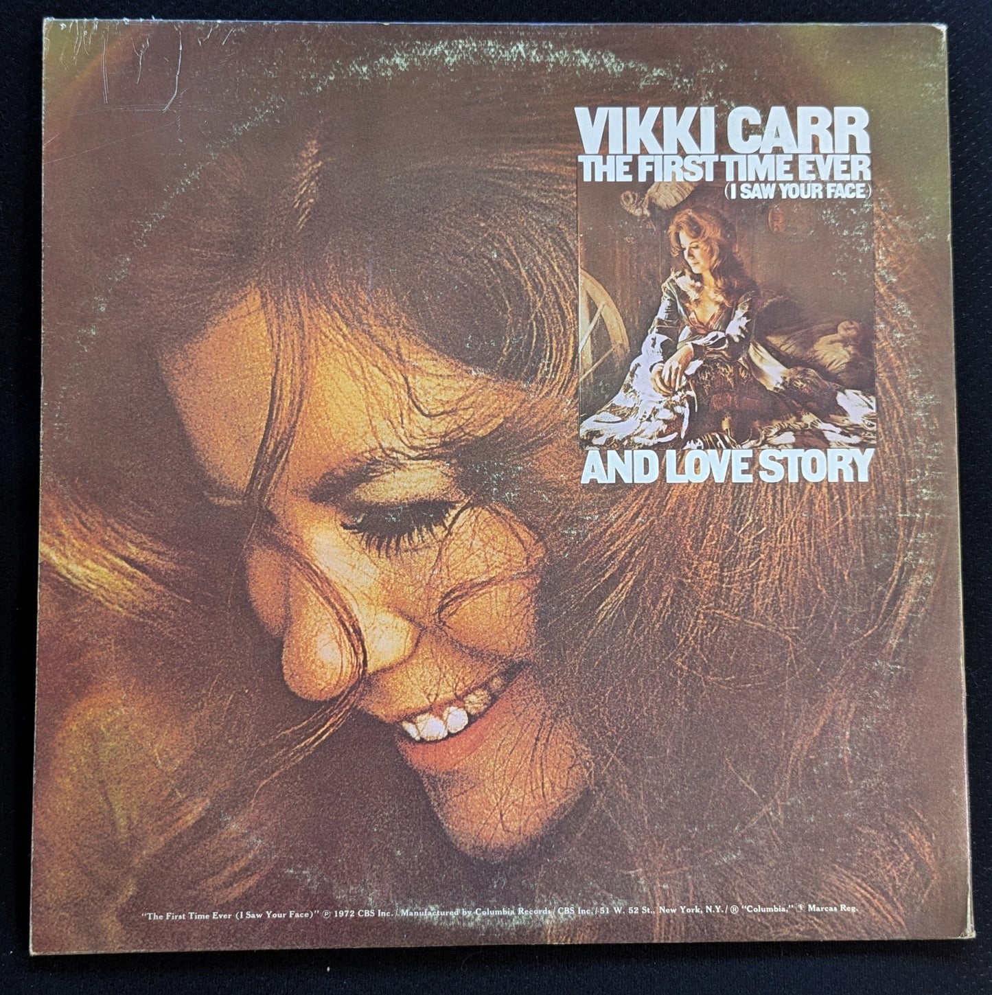 VIKKI CARR ‎The First Time Ever / Love Story 2xLP Vinyl Record Columbia CG 33609 (VG Vinyl, VG Sleeve)