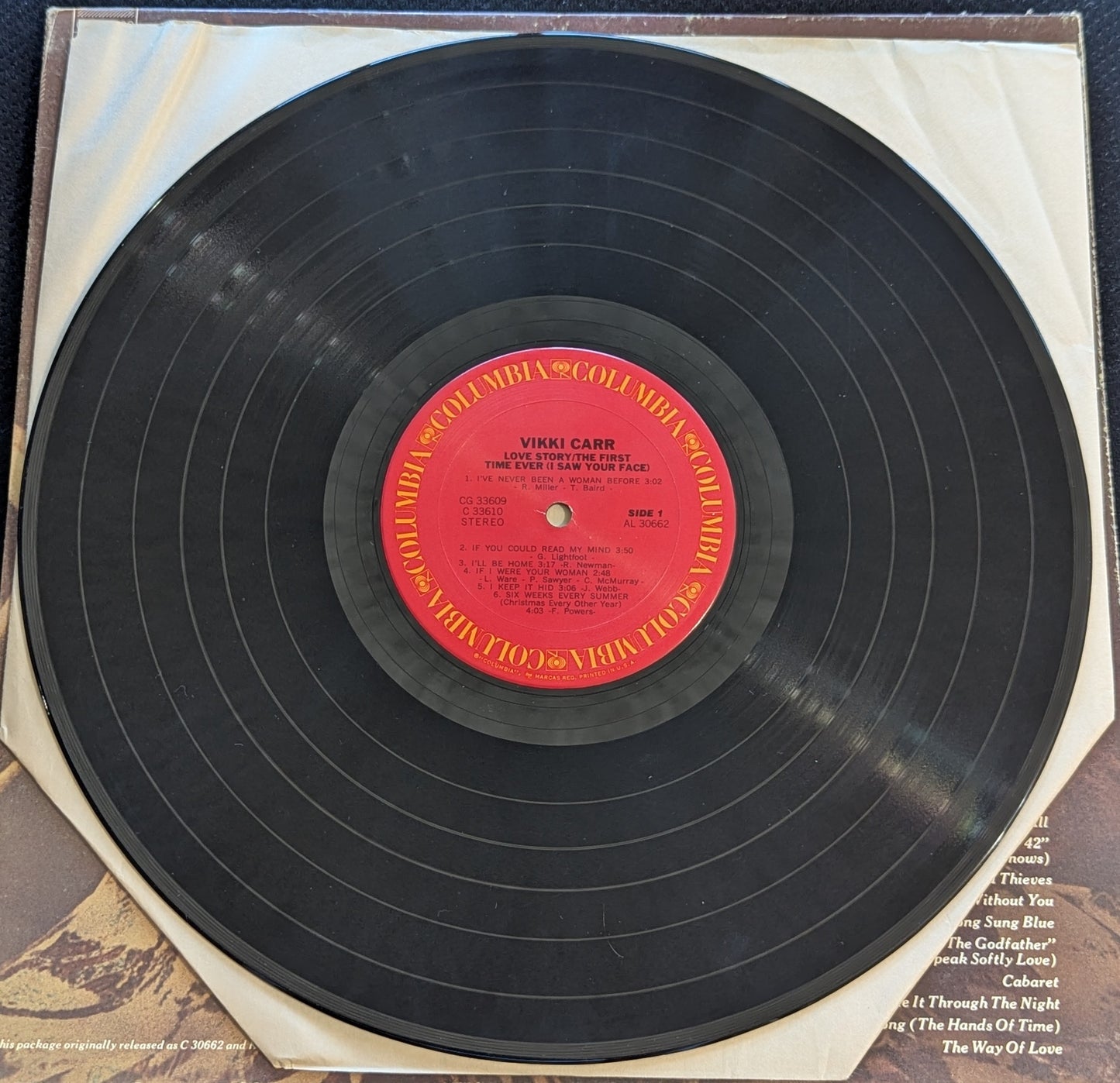 VIKKI CARR ‎The First Time Ever / Love Story 2xLP Vinyl Record Columbia CG 33609 (VG Vinyl, VG Sleeve)