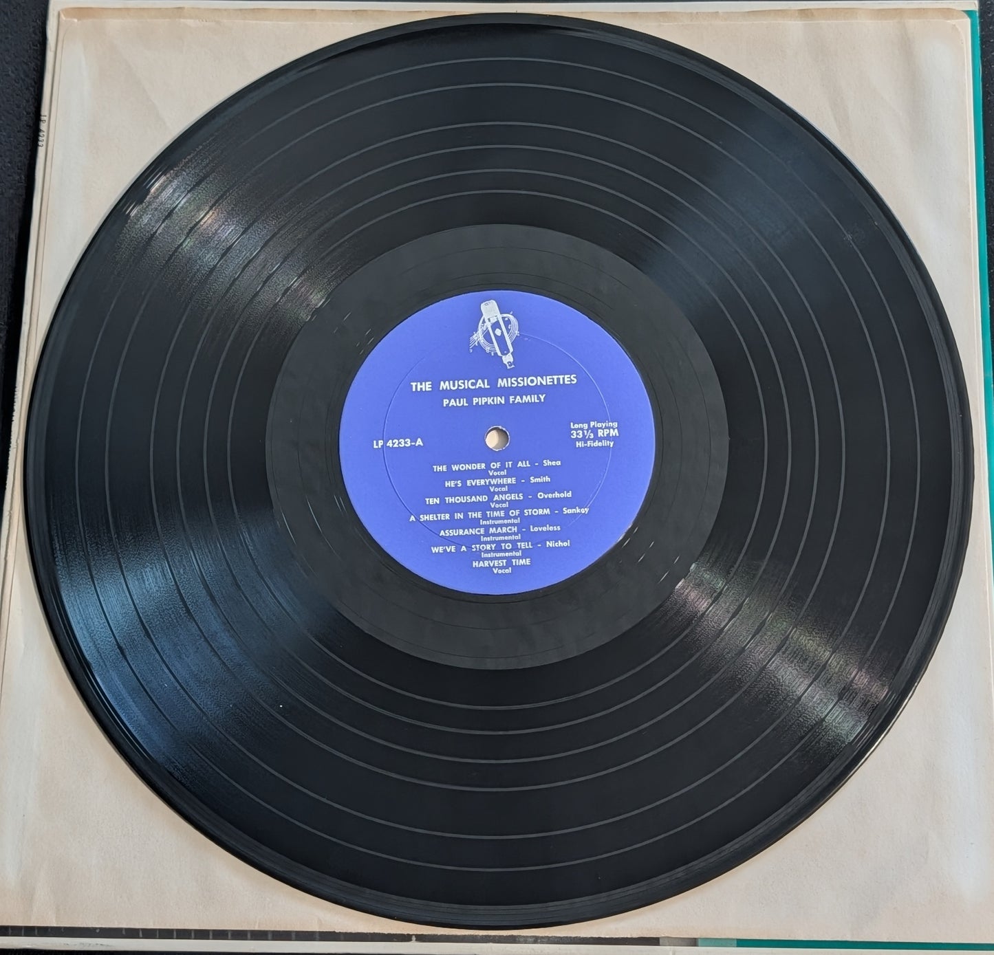 PAUL PIPKIN FAMILY Musical Missionettes LP Vinyl Record Not On Label 4233 Gospel (VG Vinyl, VG Sleeve)