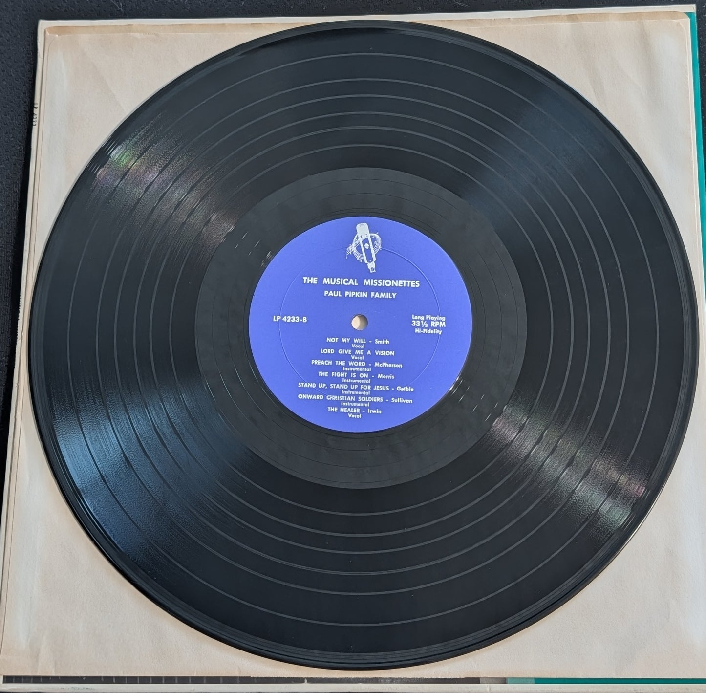 PAUL PIPKIN FAMILY Musical Missionettes LP Vinyl Record Not On Label 4233 Gospel (VG Vinyl, VG Sleeve)