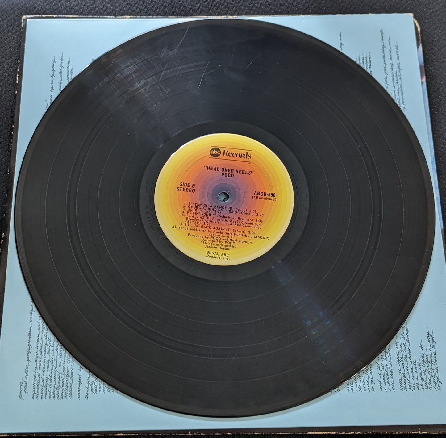 POCO Head Over Heels LP Vinyl Record Album 1975 ABC ABCD-890 Rock (VG Vinyl, VG Sleeve)