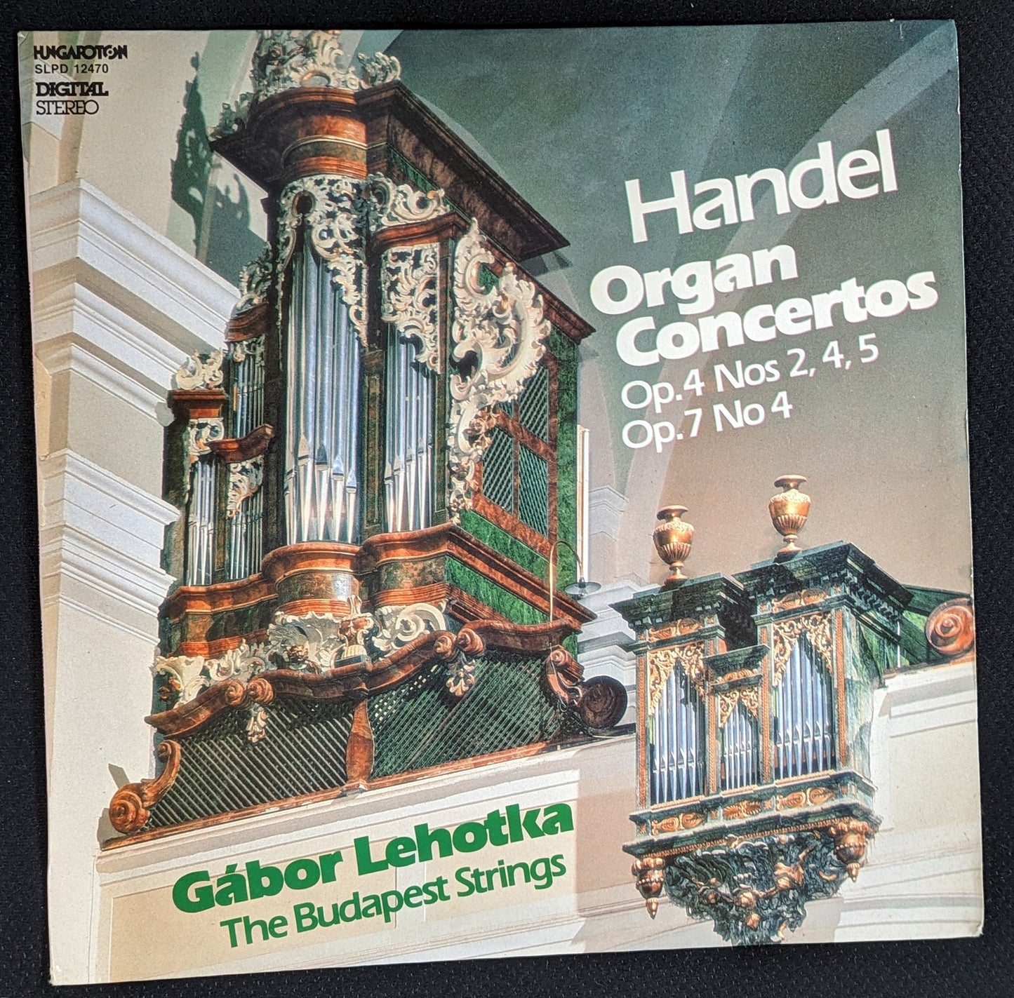 HANDEL Organ Concertos LP Vinyl Record GABOR LEHOTKA The Budapest Strings (VG+ Vinyl, VG+ Sleeve)