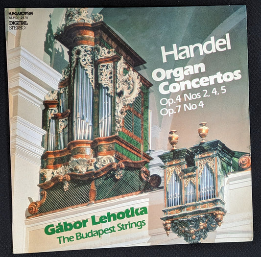 HANDEL Organ Concertos LP Vinyl Record GABOR LEHOTKA The Budapest Strings (VG+ Vinyl, VG+ Sleeve)