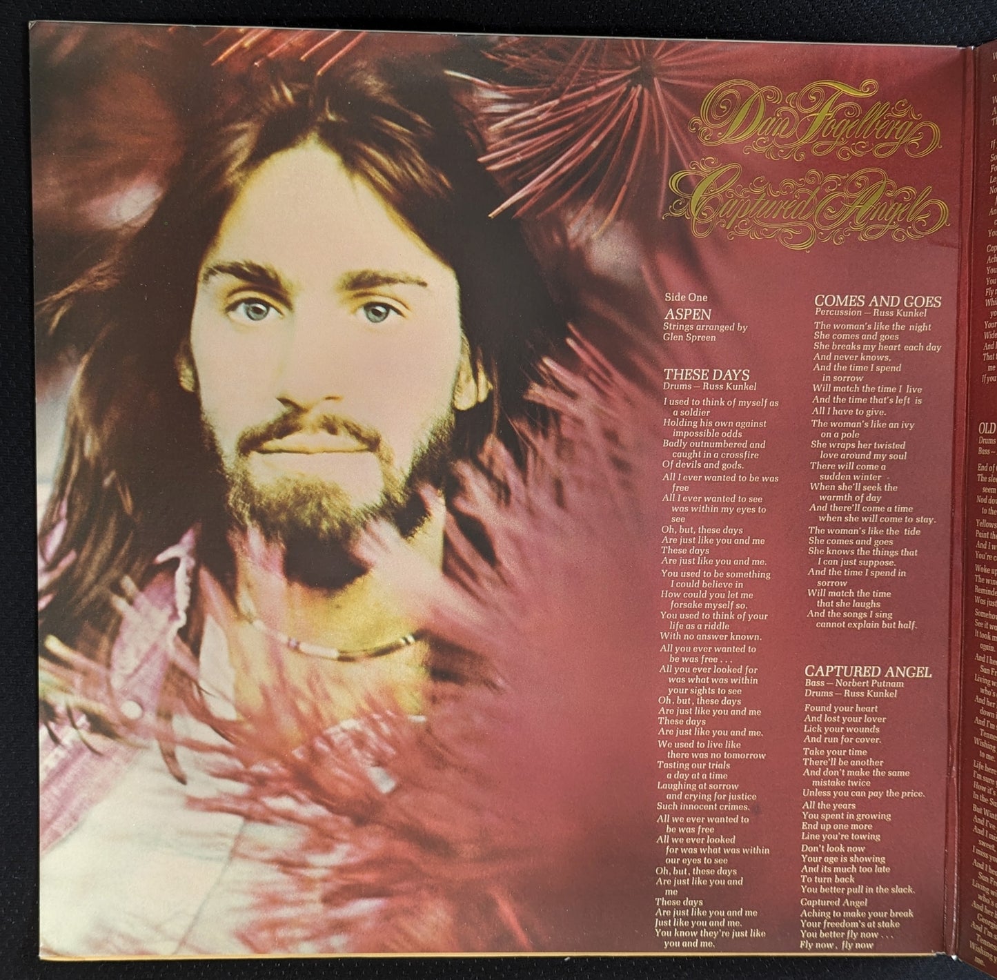 DAN FOGELBERG Captured Angel LP Vinyl Record Full Moon Epic PE 33499 (VG+ Vinyl, VG Sleeve)