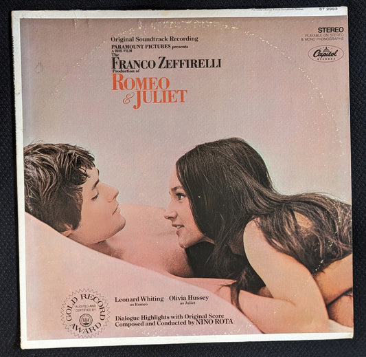 Romeo & Juliet Original Soundtrack Recording Vinyl LP Capitol Records ST 2993 (VG Vinyl, G+ Sleeve)