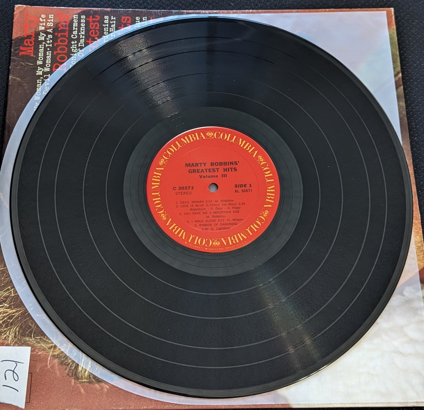 MARTY ROBBINS Greatest Hits Vol III LP Vinyl Record Columbia C 30571 (VG+ Vinyl, VG Sleeve)