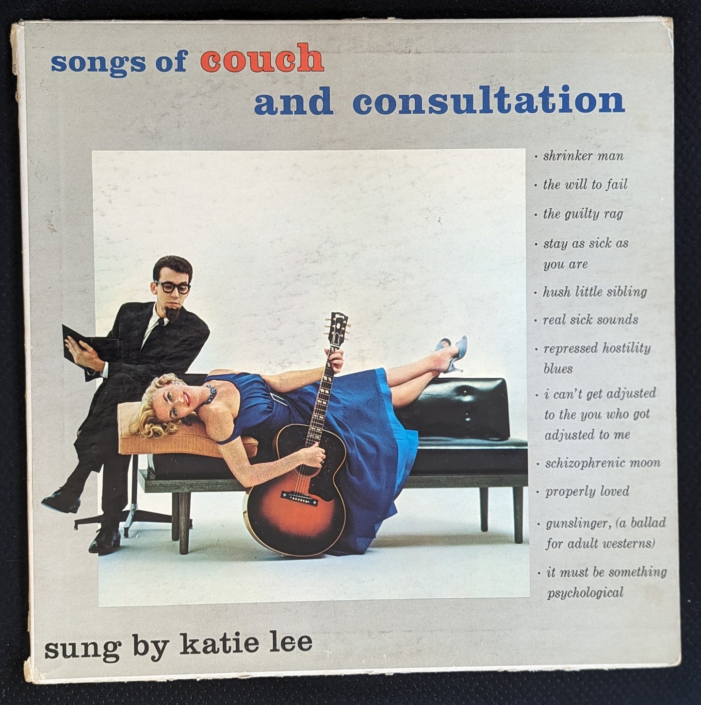 KATIE LEE Songs Of Couch And Consultation LP Vinyl Record 1957 CNT-01 (G+ Vinyl, G+ Sleeve)