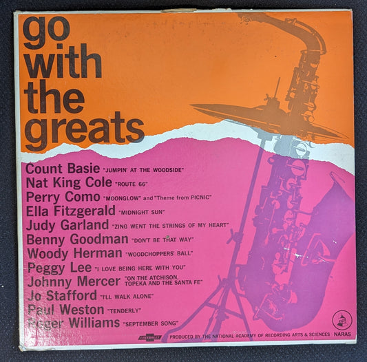 VARIOUS ARTISTS Go With The Greats LP Vinyl Record 1962 NARAS (VG Vinyl, G+ Sleeve)