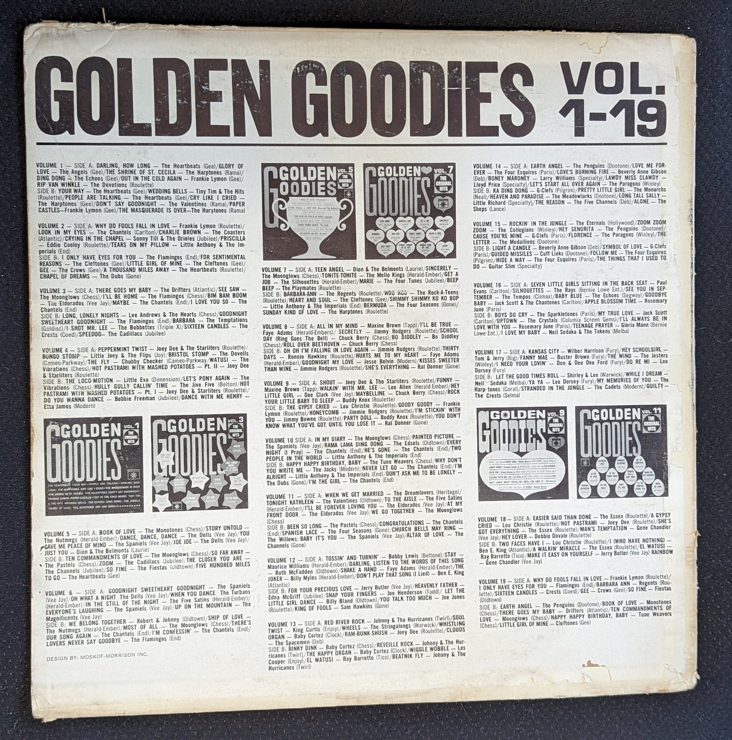 VARIOUS ARTISTS Golden Goodies Vol 8 LP Vinyl Record Roulette R-25214 (VG Vinyl, G Sleeve)