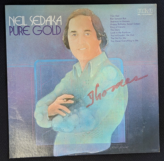 NEIL SEDAKA Pure Gold LP Vinyl Record RCA ANL1-1314 (VG+ Vinyl, VG Sleeve)