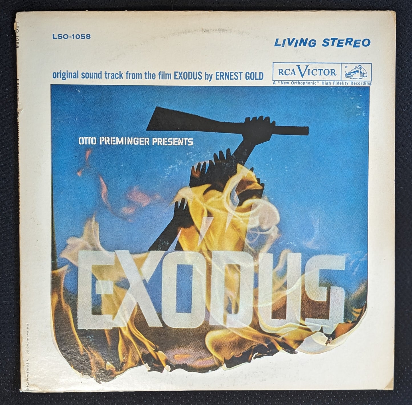 ERNEST GOLD Exodus Original Soundtrack LP Vinyl Record RCA Victor LSO-1058 (VG+ Vinyl, VG Sleeve)