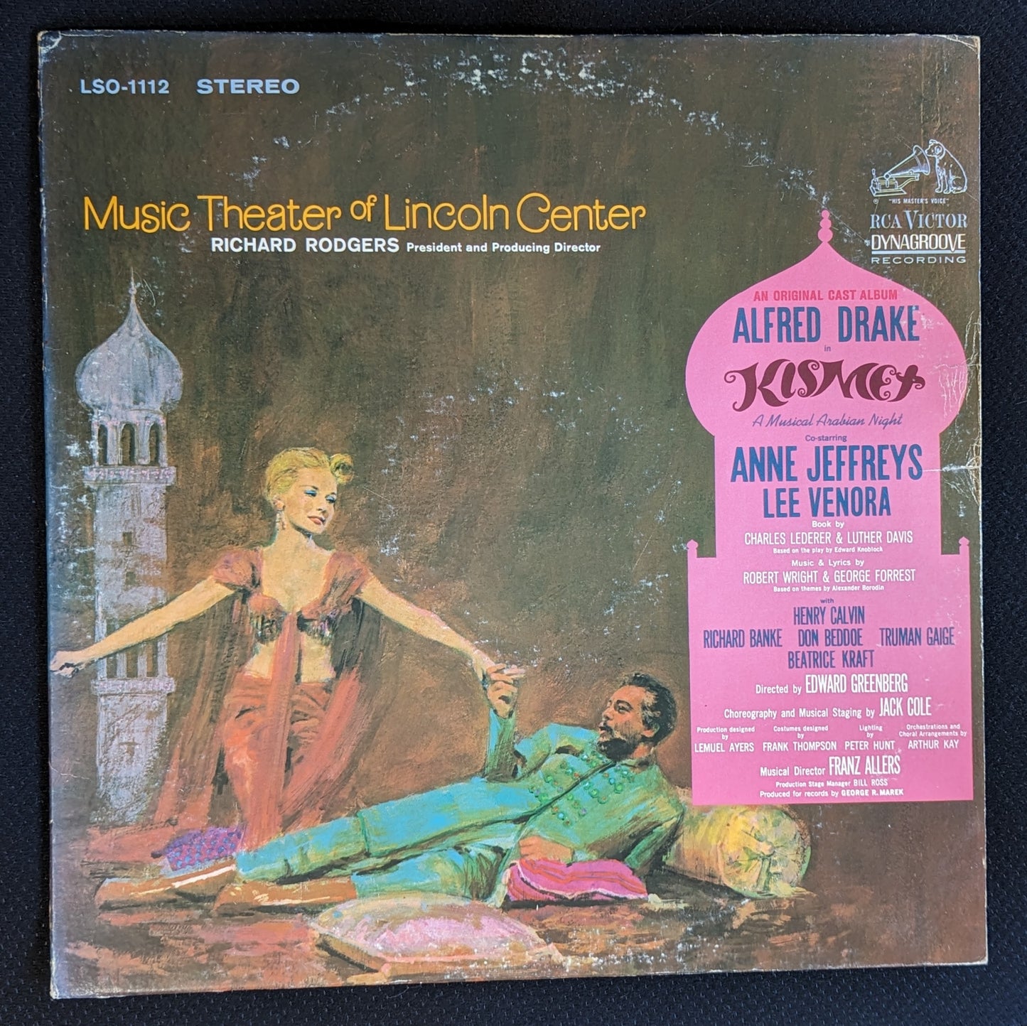 Kismet Original Cast Music Theater Of Lincoln Center LP RCA Victor LSO-1112 (VG Vinyl, G+ Sleeve)