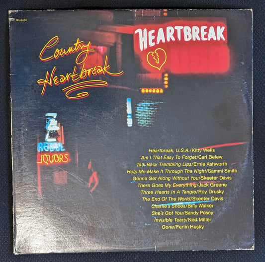 VARIOUS ARTISTS Country Heartbreak LP Vinyl Record 1982 ERA Records BU4460 (VG+ Vinyl, G Sleeve)