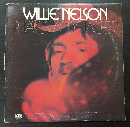 WILLIE NELSON Phases And Stages LP Vinyl Record Atlantic SD 7291 Country (VG Vinyl, G+ Sleeve)