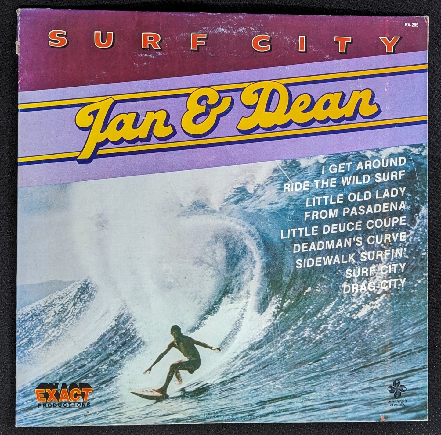 JAN & DEAN Surf City Original Artists LP Vinyl Record 1980 Exact Prod EX 205 (VG+ Vinyl, VG Sleeve)