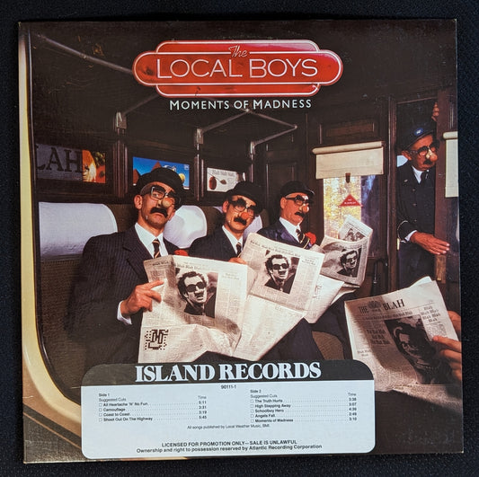 THE LOCAL BOYS Moments Of Madness LP Vinyl Record 1983 Island 90111-1 PROMO (VG+ Vinyl, VG+ Sleeve)