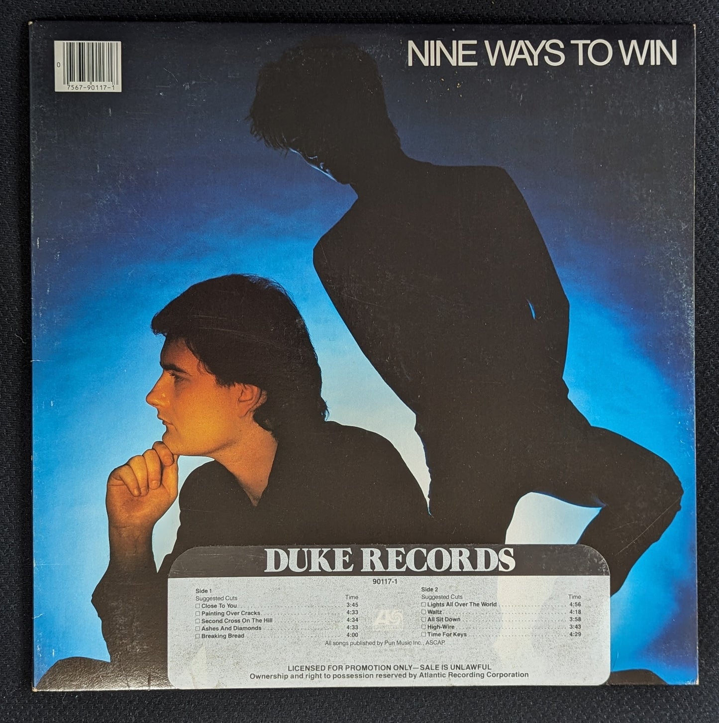 NINE WAYS TO WIN Self Titled LP Vinyl Record 1983 Duke 90117-1 PROMO (VG+ Vinyl, VG Sleeve)