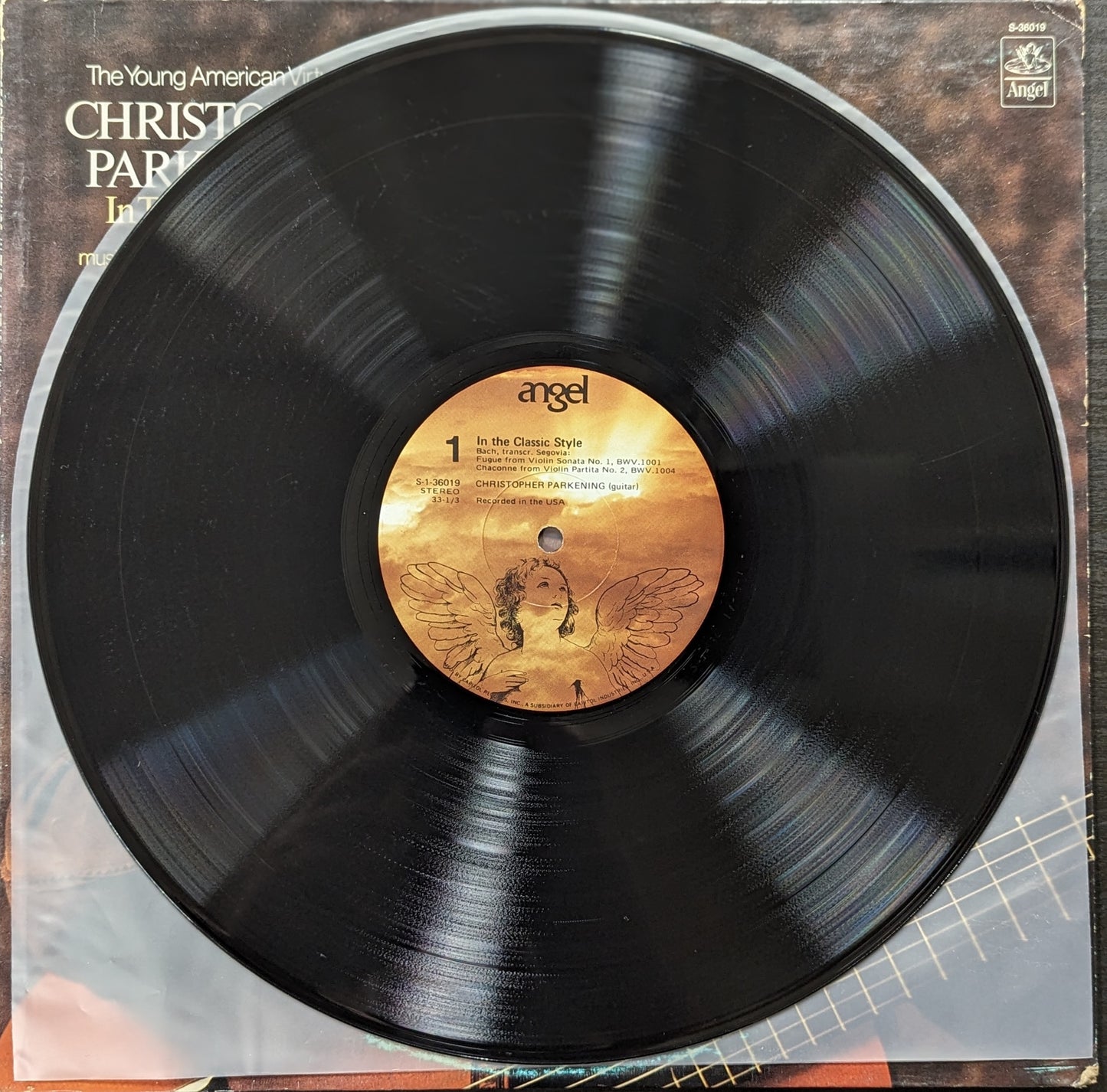 CHRISTOPHER PARKENING In The Classic Style LP Vinyl Record Angel S-36019 (VG Vinyl, VG Sleeve)