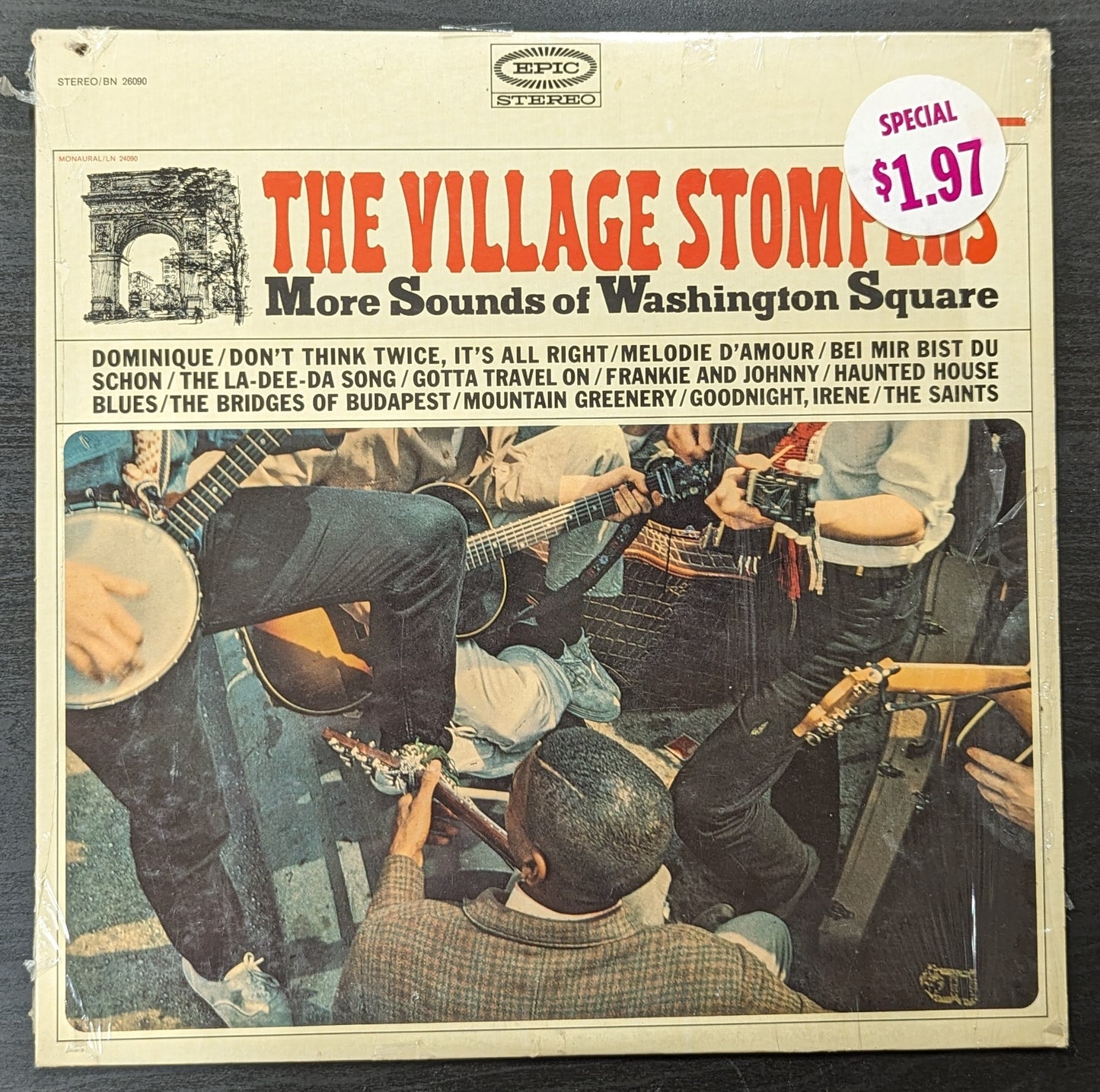 THE VILLAGE STOMPERS More Sounds Of Washington Square LP Vinyl Record 1964 Epic (VG Vinyl, VG Sleeve)