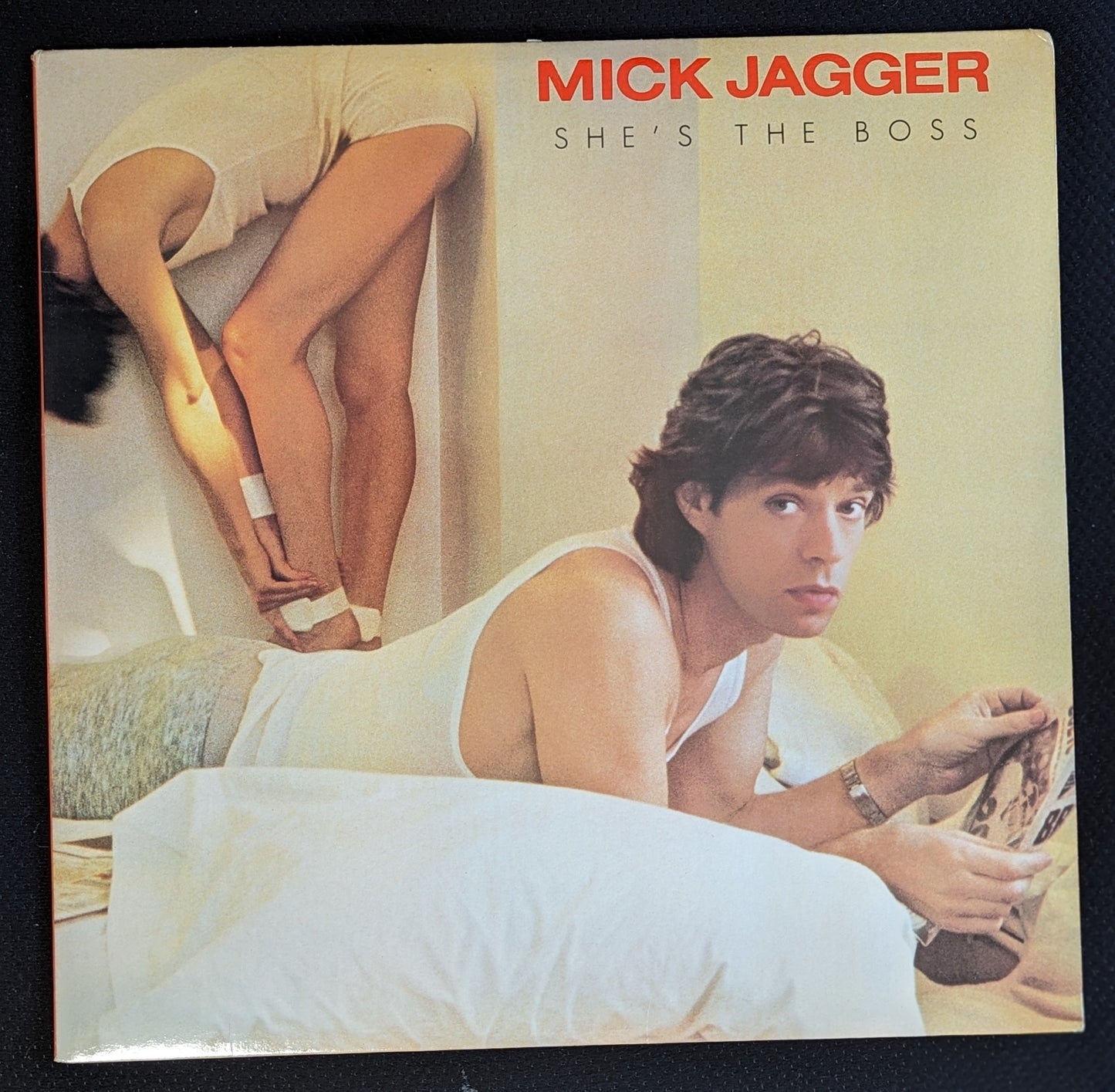 MICK JAGGER She's The Boss LP Vinyl Record 1985 Columbia FC 39940 (VG+ Vinyl, VG+ Sleeve)