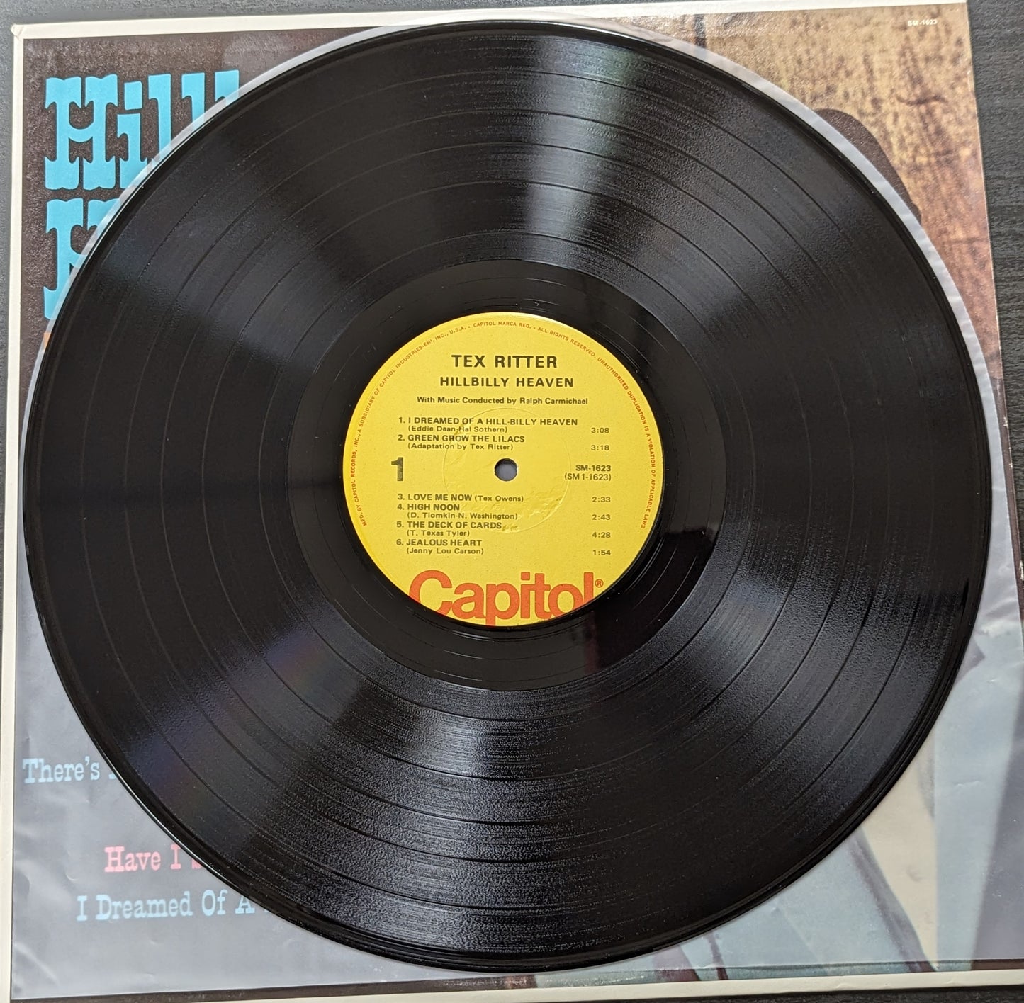 TEX RITTER Hillbilly Heaven LP Vinyl Record Capitol SM-1623 Country (VG Vinyl, VG Sleeve)