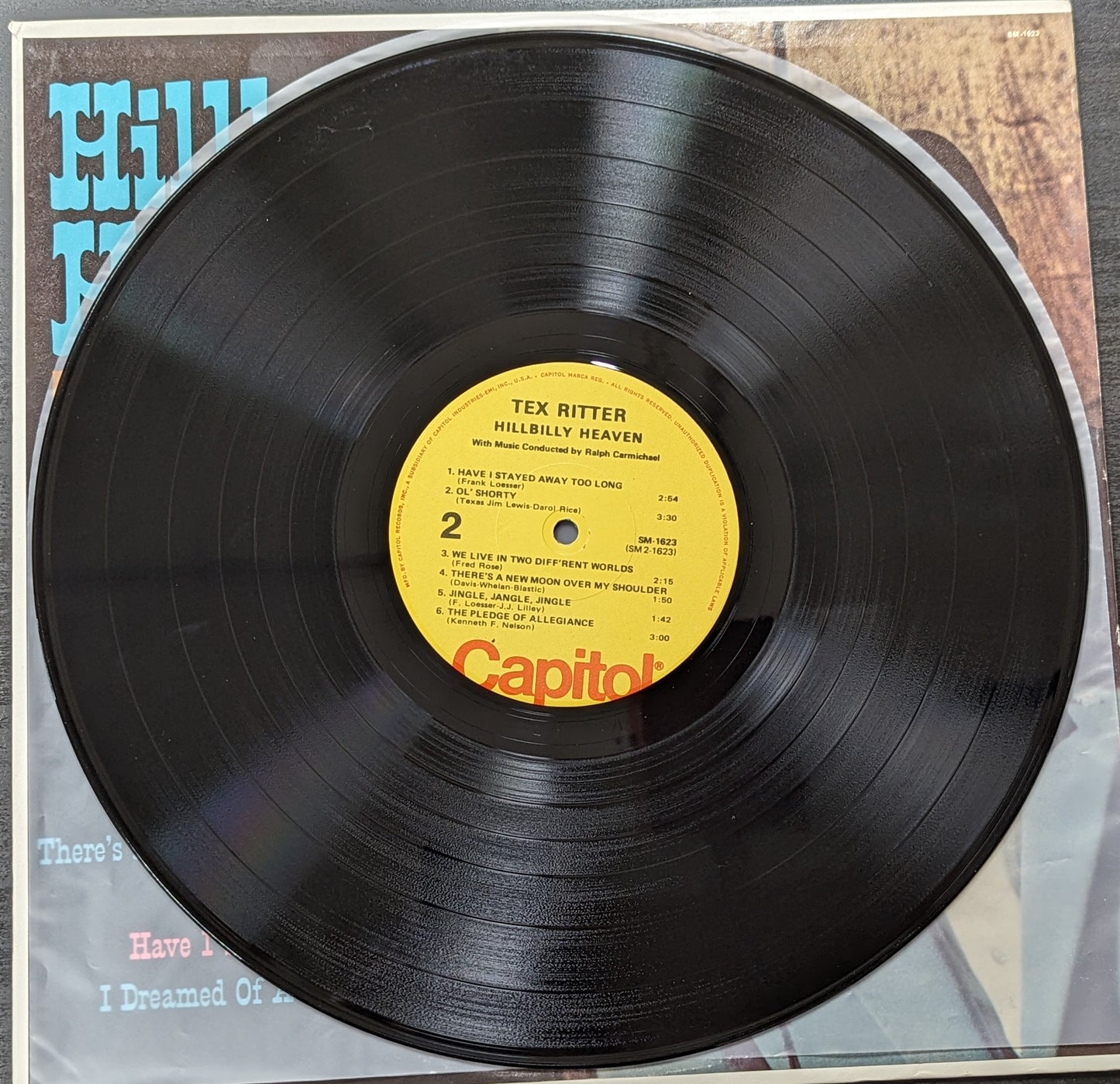 TEX RITTER Hillbilly Heaven LP Vinyl Record Capitol SM-1623 Country (VG Vinyl, VG Sleeve)