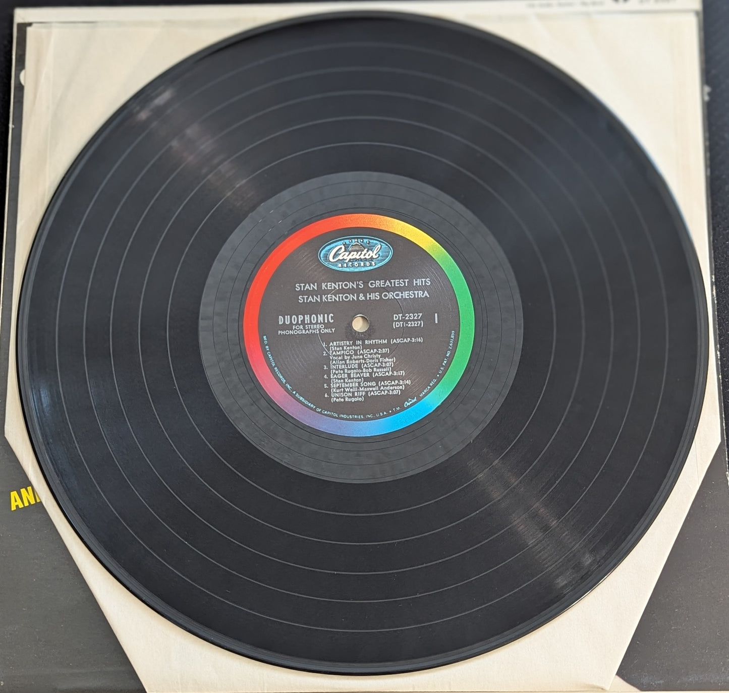 STAN KENTON'S Greatest Hits LP Vinyl Record 1965 Capitol Records DT 2327 (VG Vinyl, G+ Sleeve)
