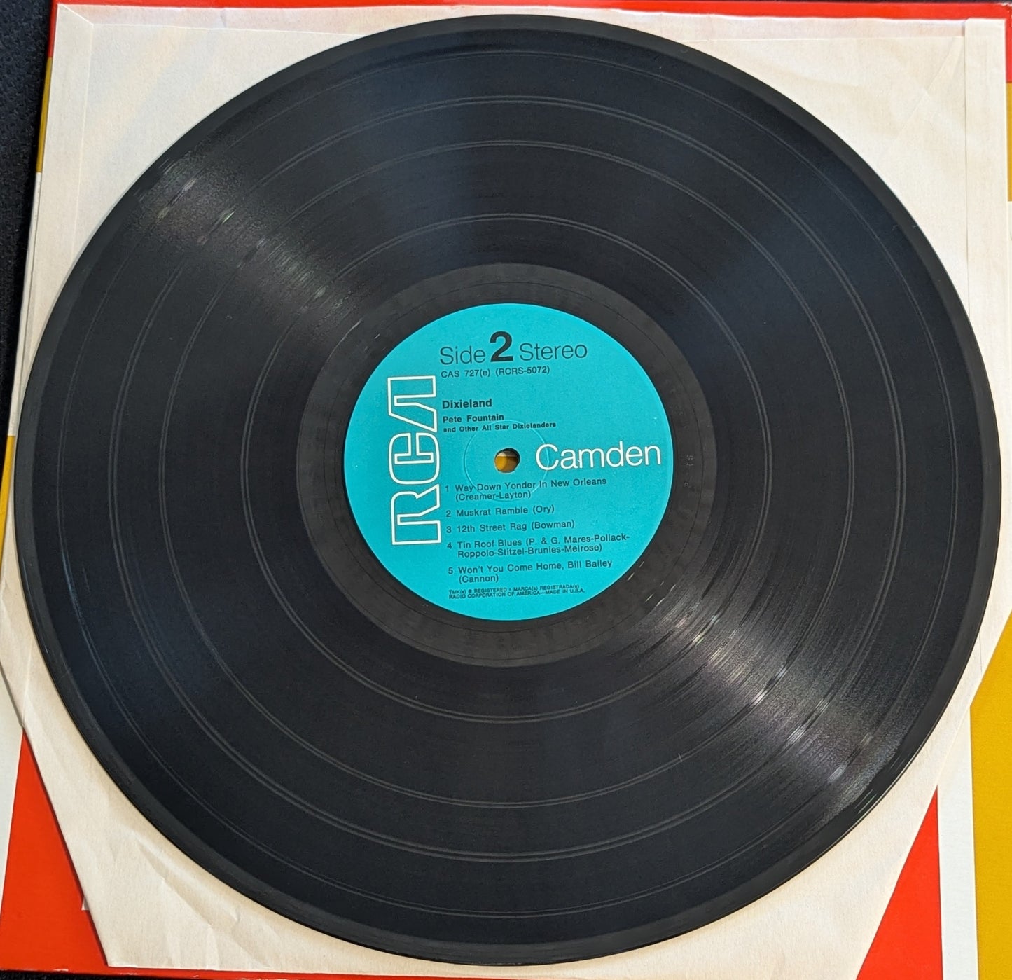 PETE FOUNTAIN -Dixieland Live Performance In New Orleans LP CAS 727(e) 1962 (VG+ Vinyl, VG Sleeve)