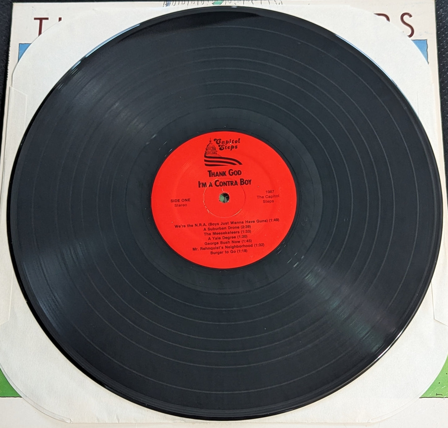 THE CAPITOL STEPS Thank God I'm A Country Boy LP Vinyl Record 1987 Parody (VG+ Vinyl, VG Sleeve)