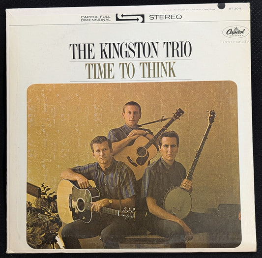 THE KINGSTON TRIO Time To Think LP Vinyl Record 1964 Capitol ST 2011 Folk (VG Vinyl, VG Sleeve)