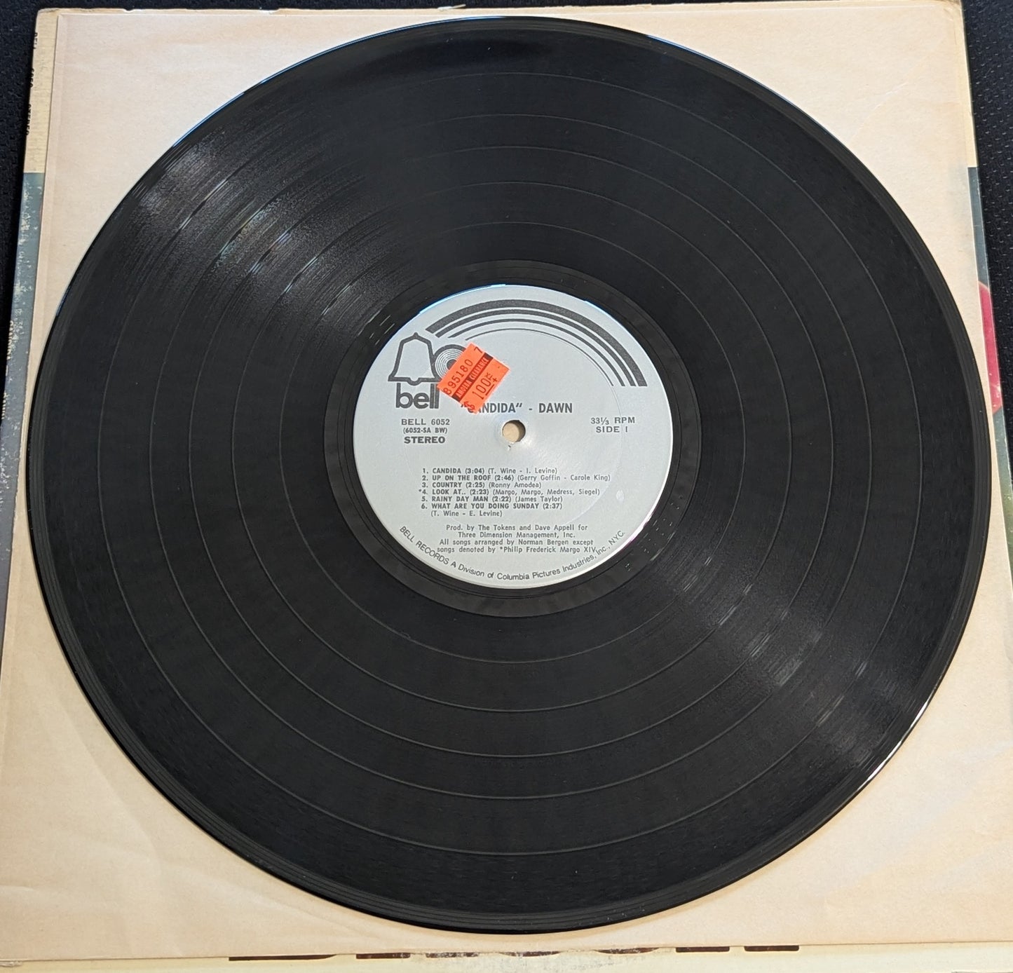 DAWN Candida LP Vinyl Record 1970 Bell 6052 Knock Three Times (VG Vinyl, G+ Sleeve)