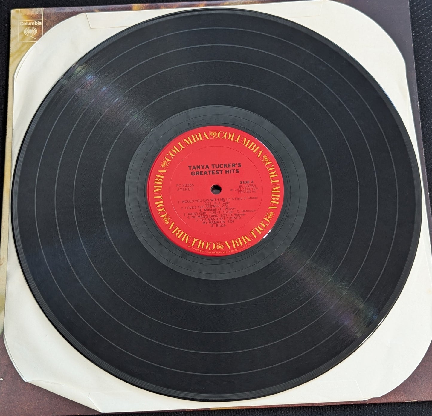 TANYA TUCKER Greatest Hits LP Vinyl Record Columbia PC 33355 Reissue (VG Vinyl, VG+ Sleeve)