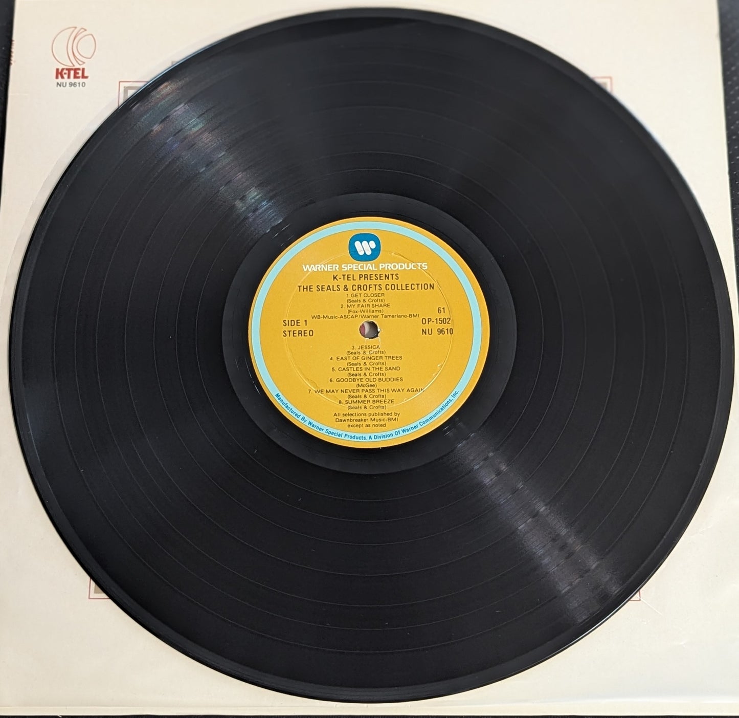 Seals & Crofts Collection LP Vinyl Record 1979 KTEL NU 9610 Original Hits (VG Vinyl, VG+ Sleeve)