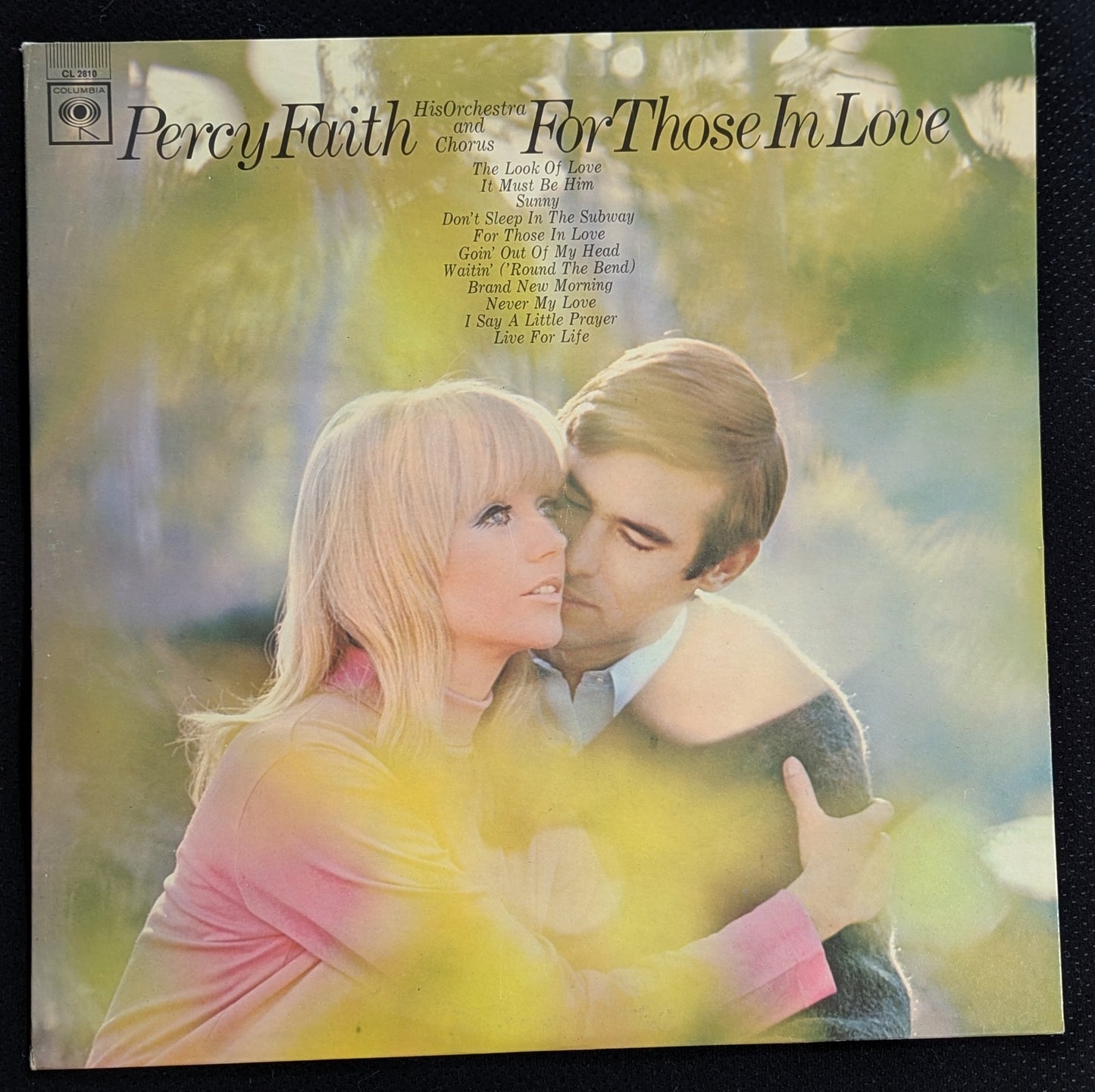PERCY FAITH For Those In Love LP Vinyl Record 1968 Columbia CL 2810 Mono (VG Vinyl, VG Sleeve)