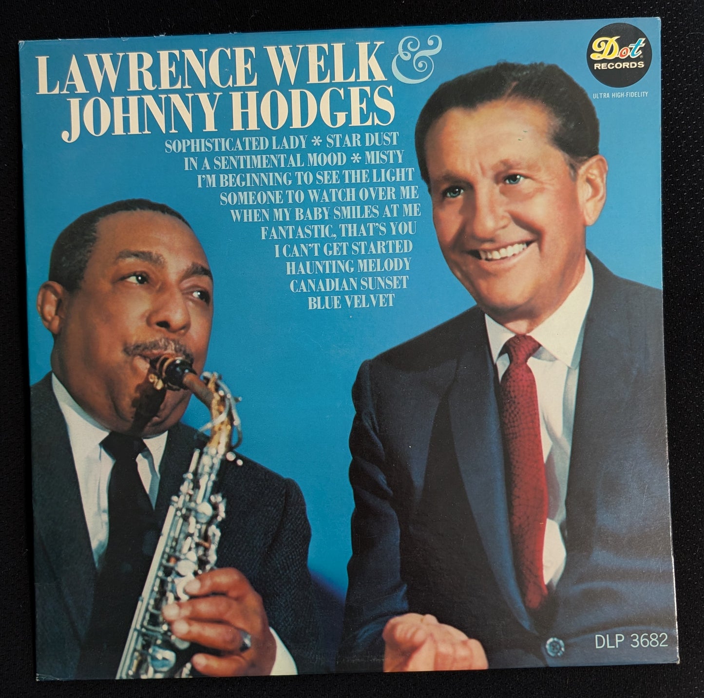 LAWRENCE WELK & JOHNNY HODGES LP Vinyl Record 1966 Dot DLP 3682 Mono (VG Vinyl, VG Sleeve)