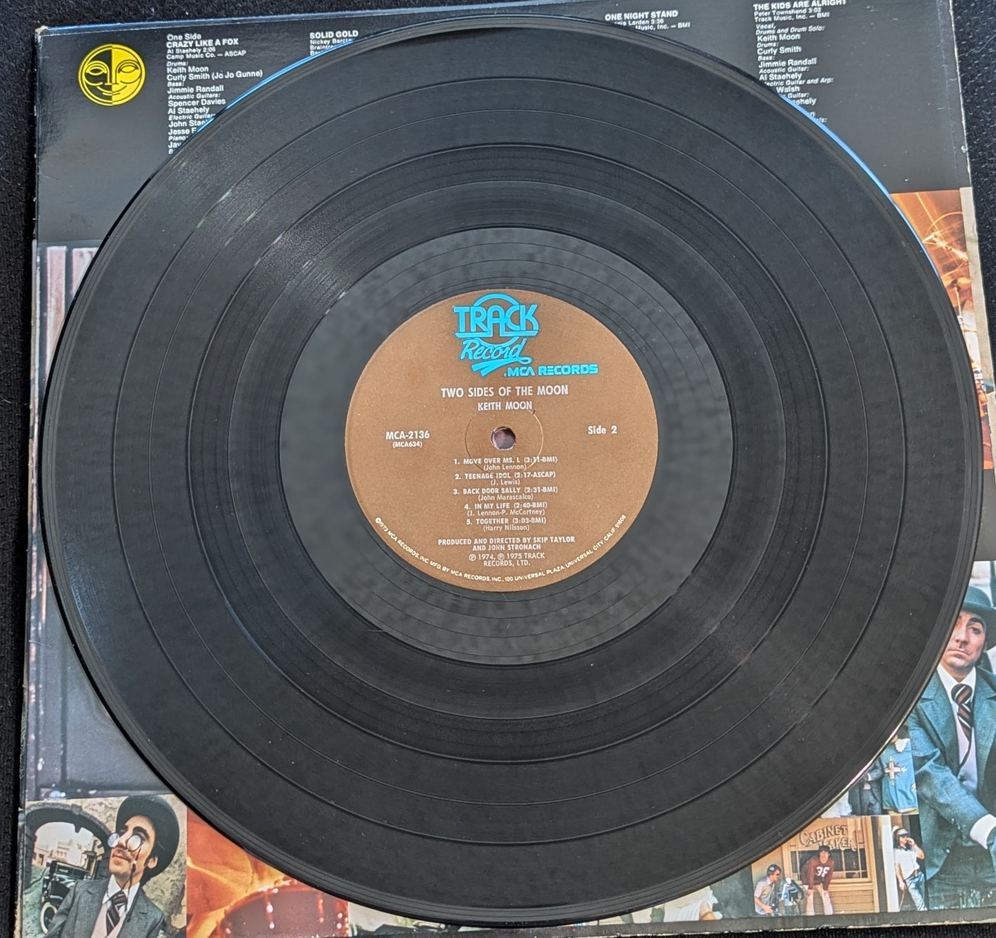 KEITH MOON Two Sides of the Moon LP Vinyl Record 1975 MCA-2136 (VG Vinyl, G+ Sleeve)